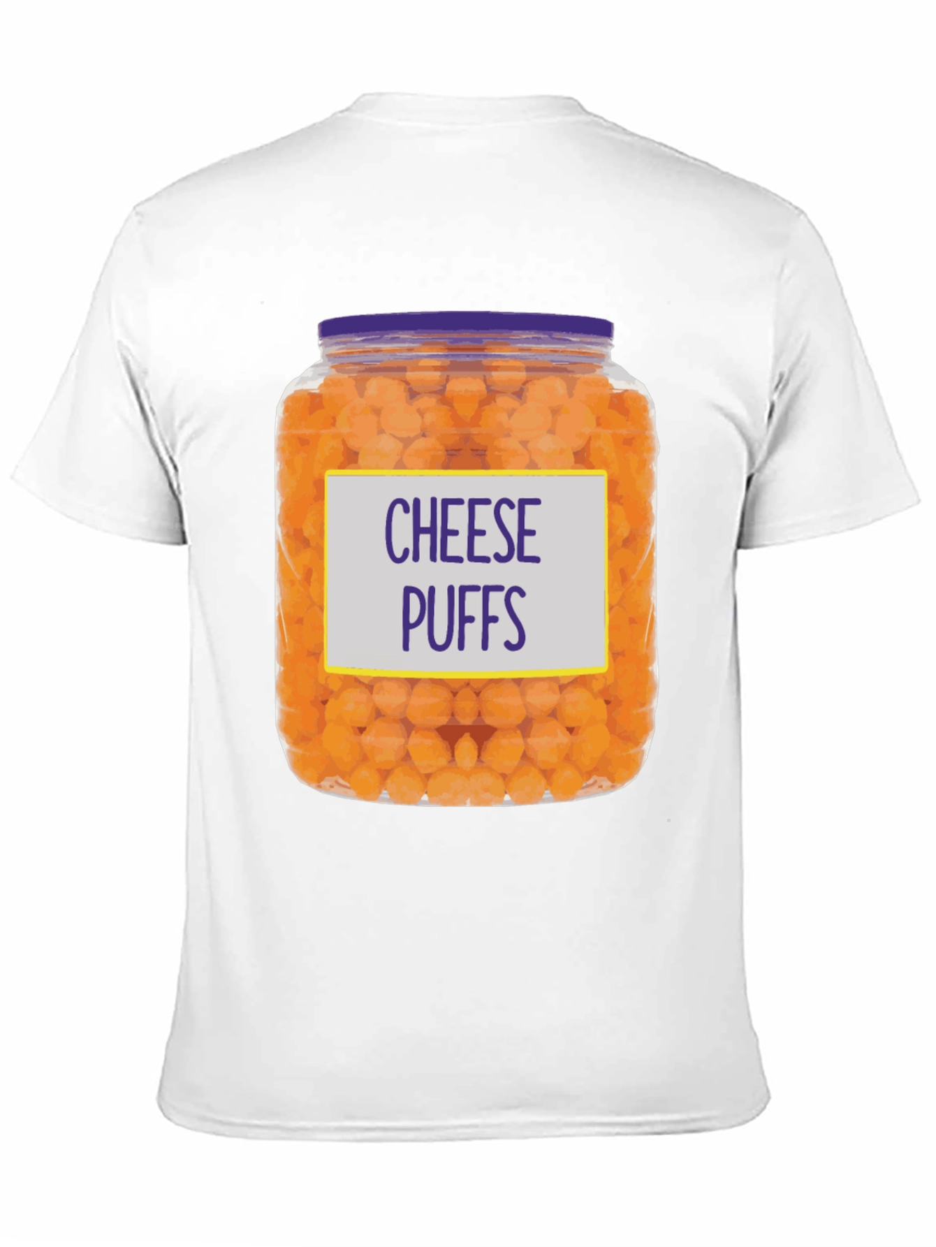 Cheese Puffs T-Shirt - Novelty Food Tee
