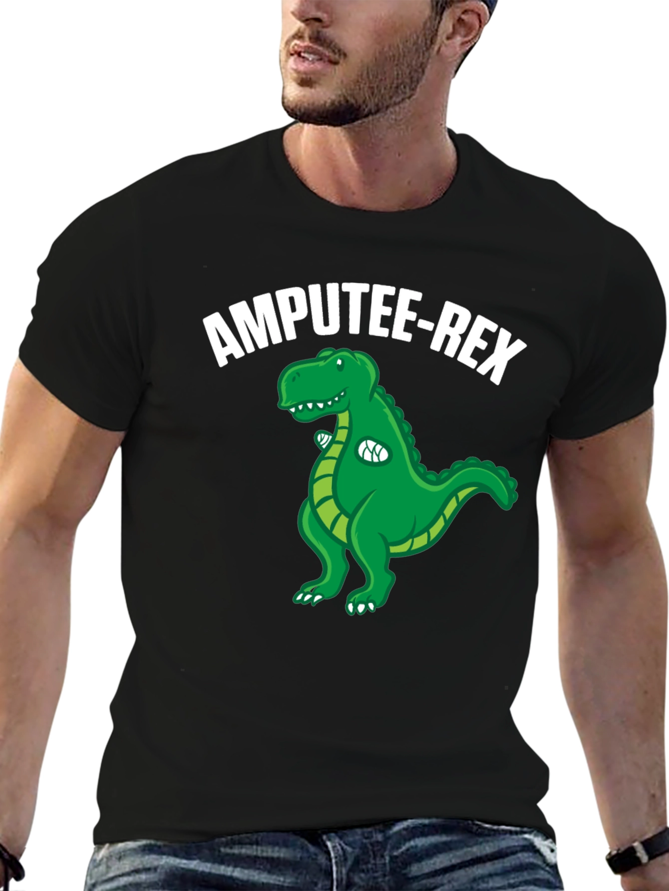 Amputee-Rex T-Shirt: Funny Dinosaur Graphic Tee