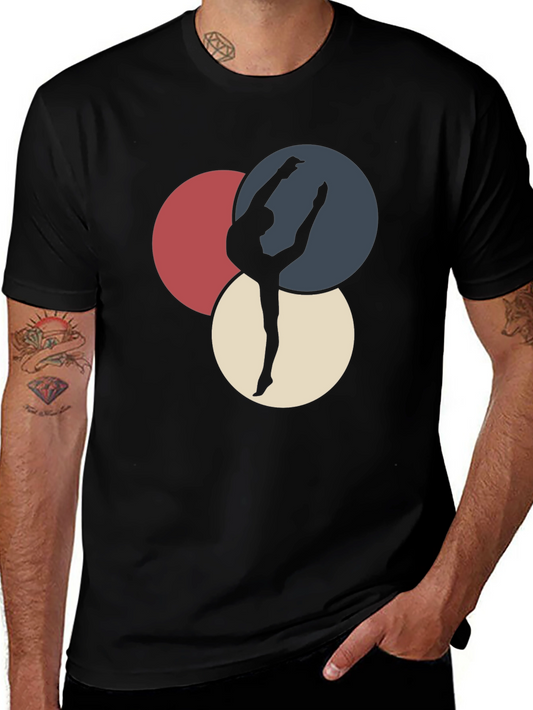 Gymnast Silhouette Graphic Tee - Stylish & Comfortable