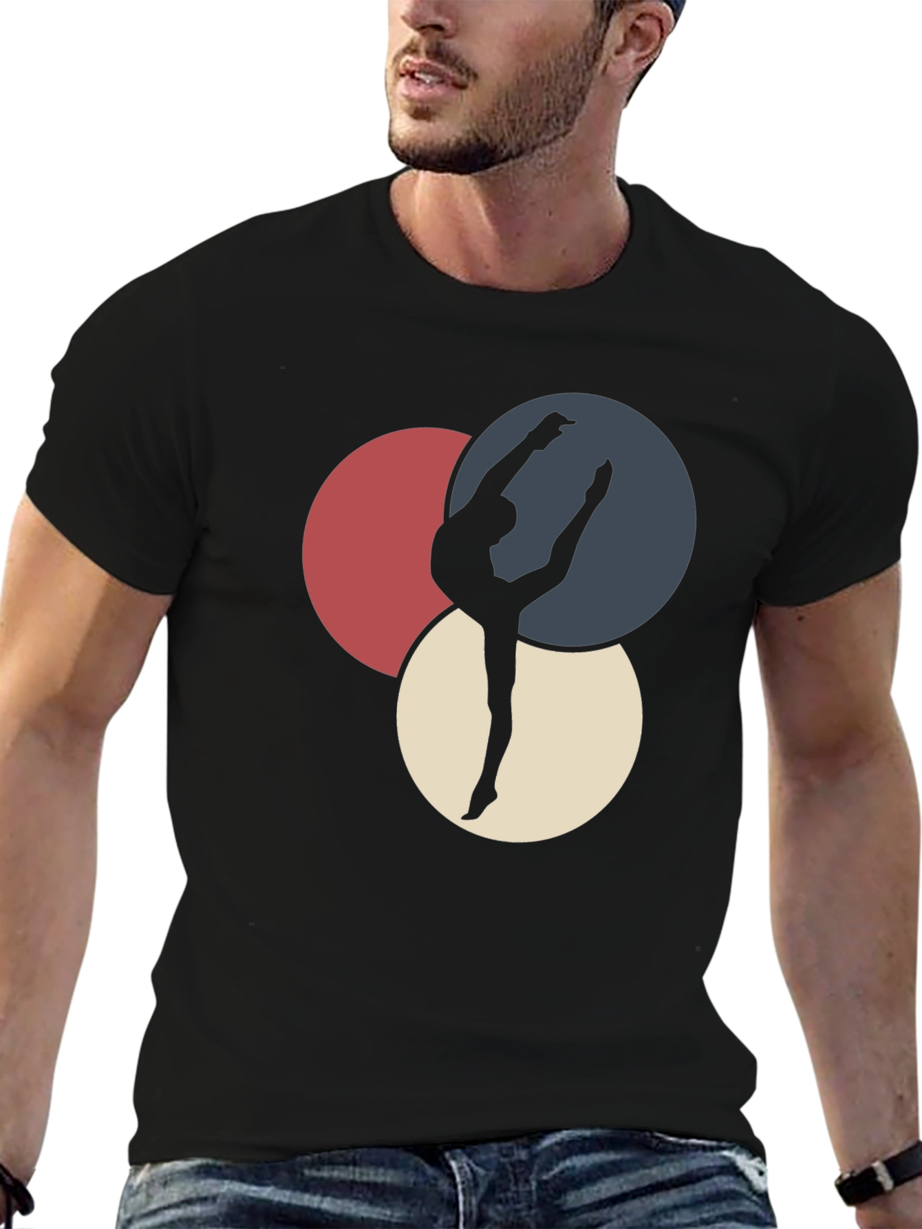 Gymnast Silhouette Graphic Tee - Stylish & Comfortable