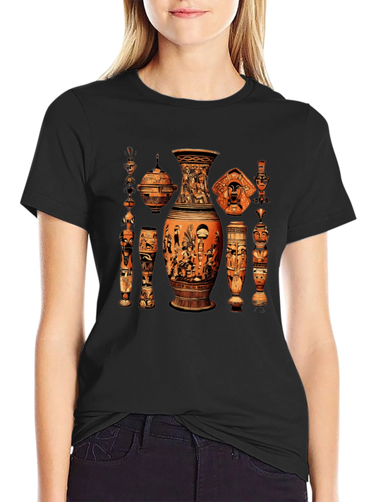 Ancient Artifacts Graphic Tee - Black