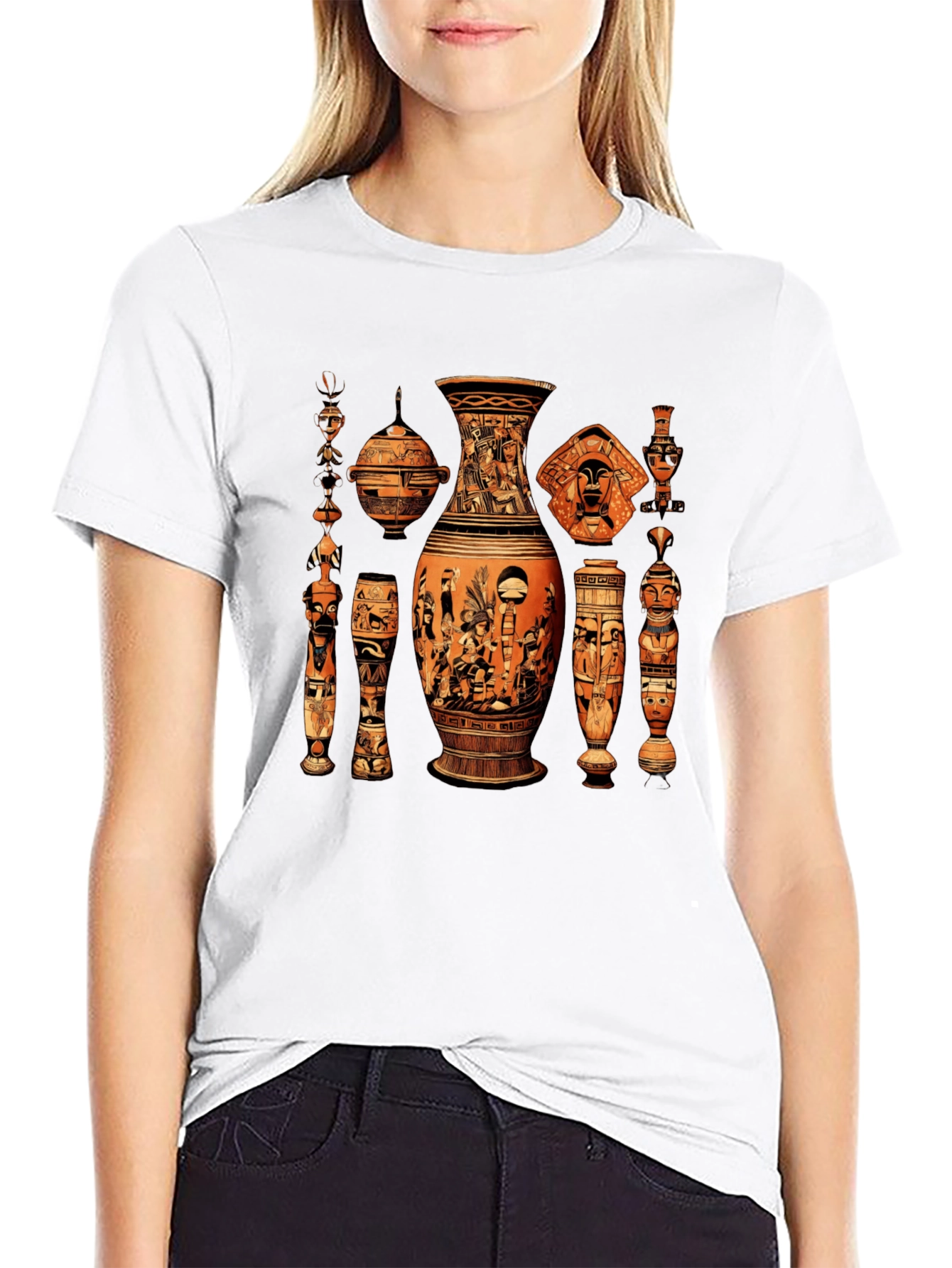 Ancient Artifacts Graphic Tee - Black