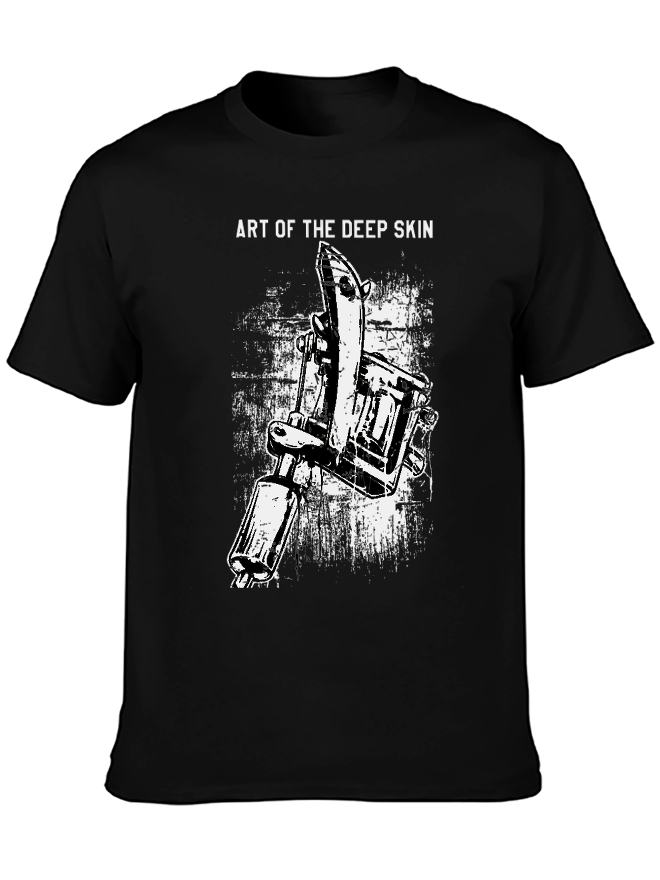 Art of the Deep Skin Tattoo Machine Black T-Shirt