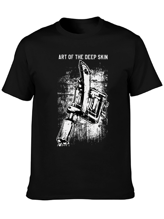 Art of the Deep Skin Tattoo Machine Black T-Shirt