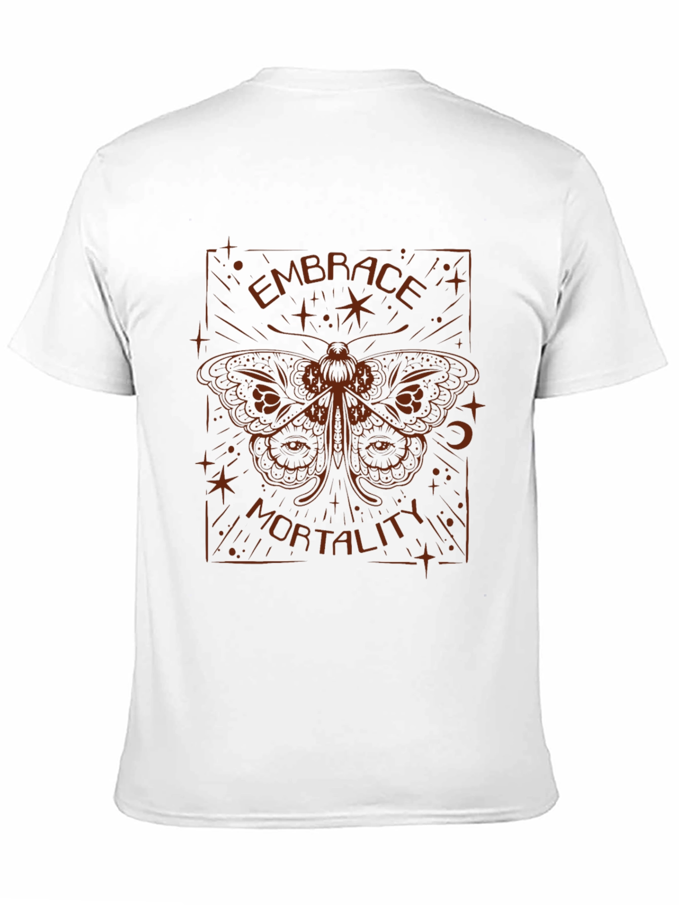 Embrace Mortality Graphic Tee - Stylish Crew Neck