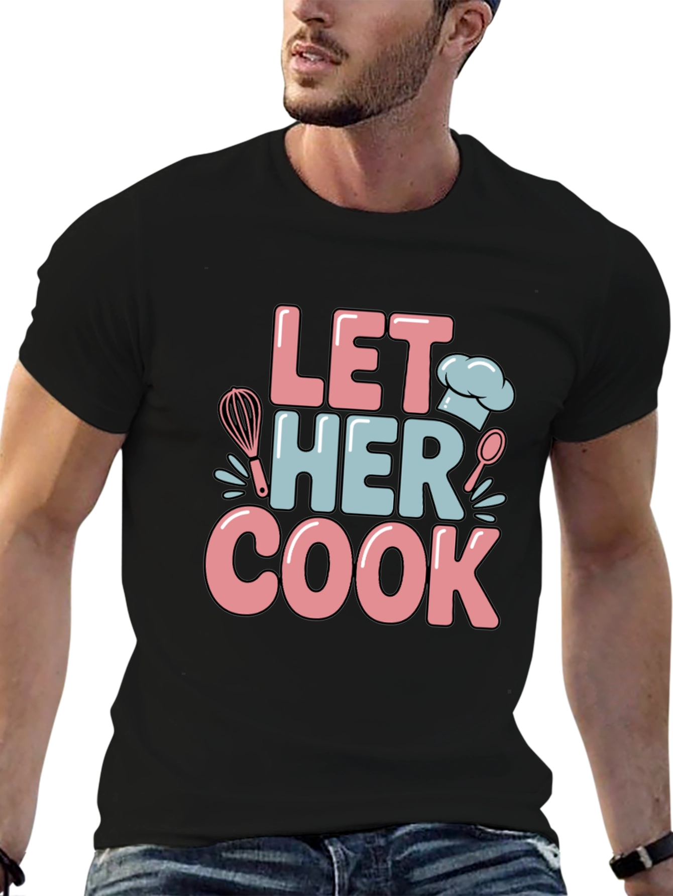 Let Her Cook Graphic T-Shirt