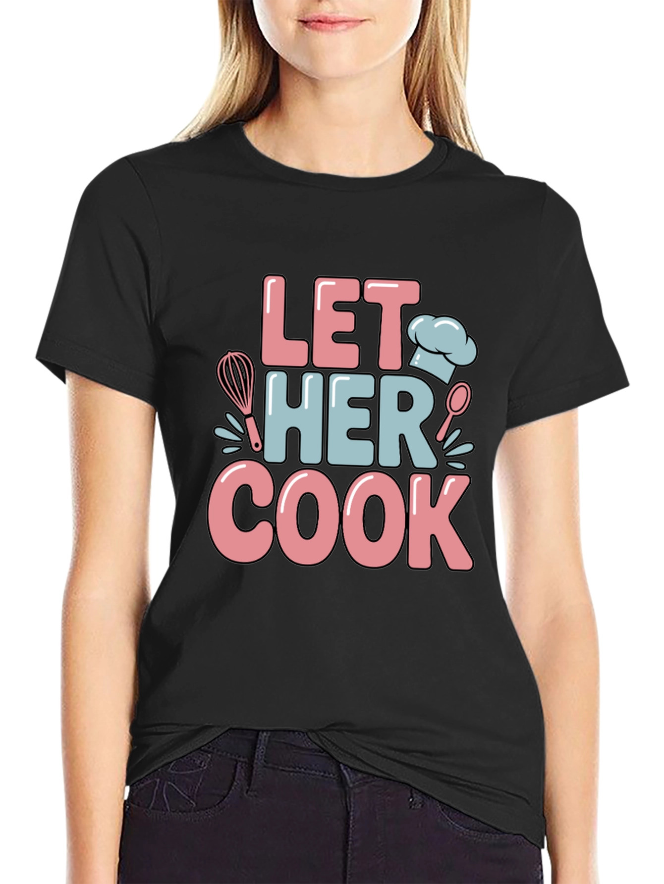 Let Her Cook Graphic T-Shirt