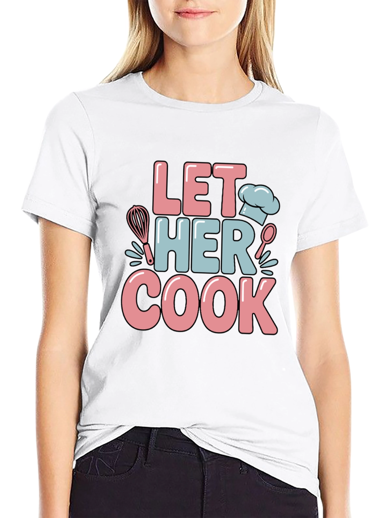 Let Her Cook Graphic T-Shirt