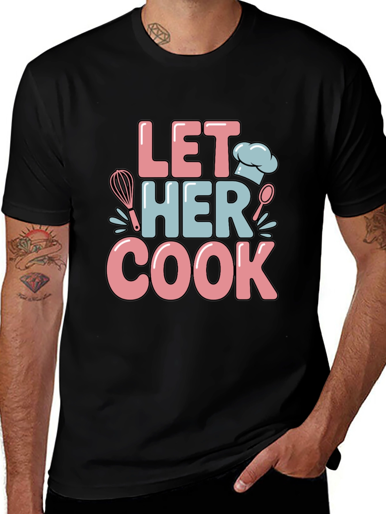 Let Her Cook Graphic T-Shirt