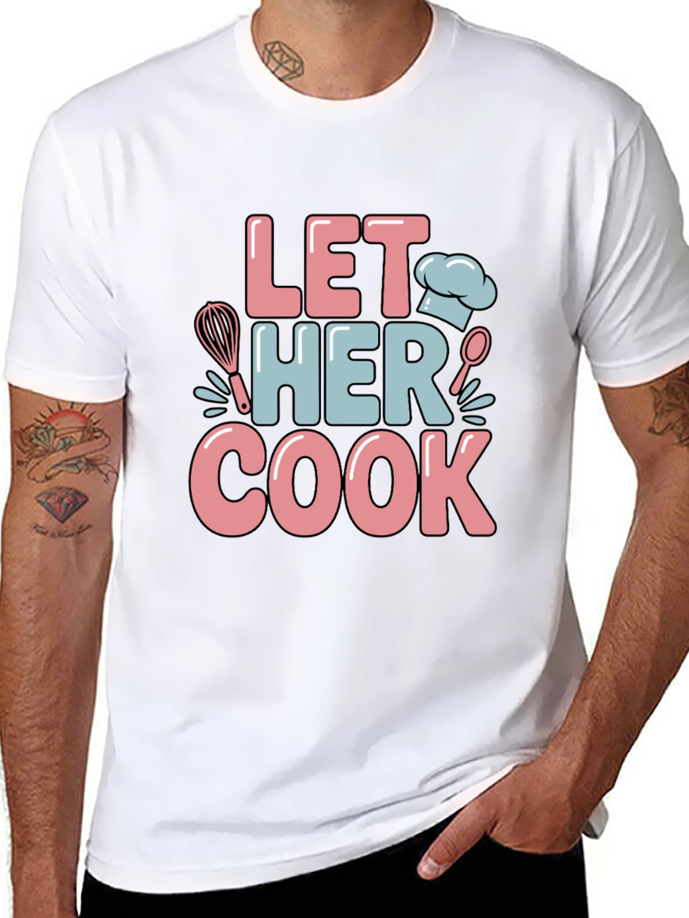Let Her Cook Graphic T-Shirt