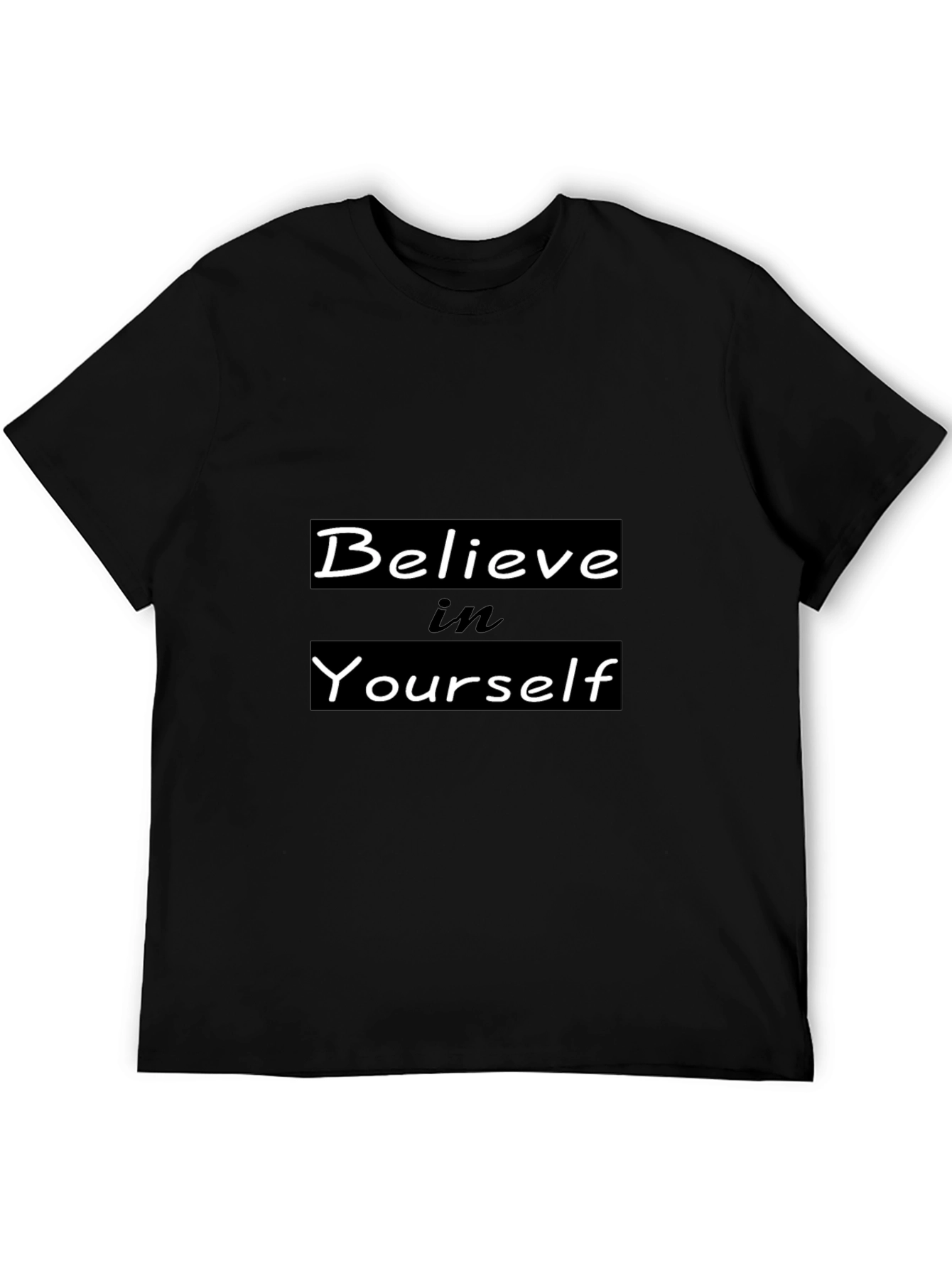 Believe in Yourself Black Tee