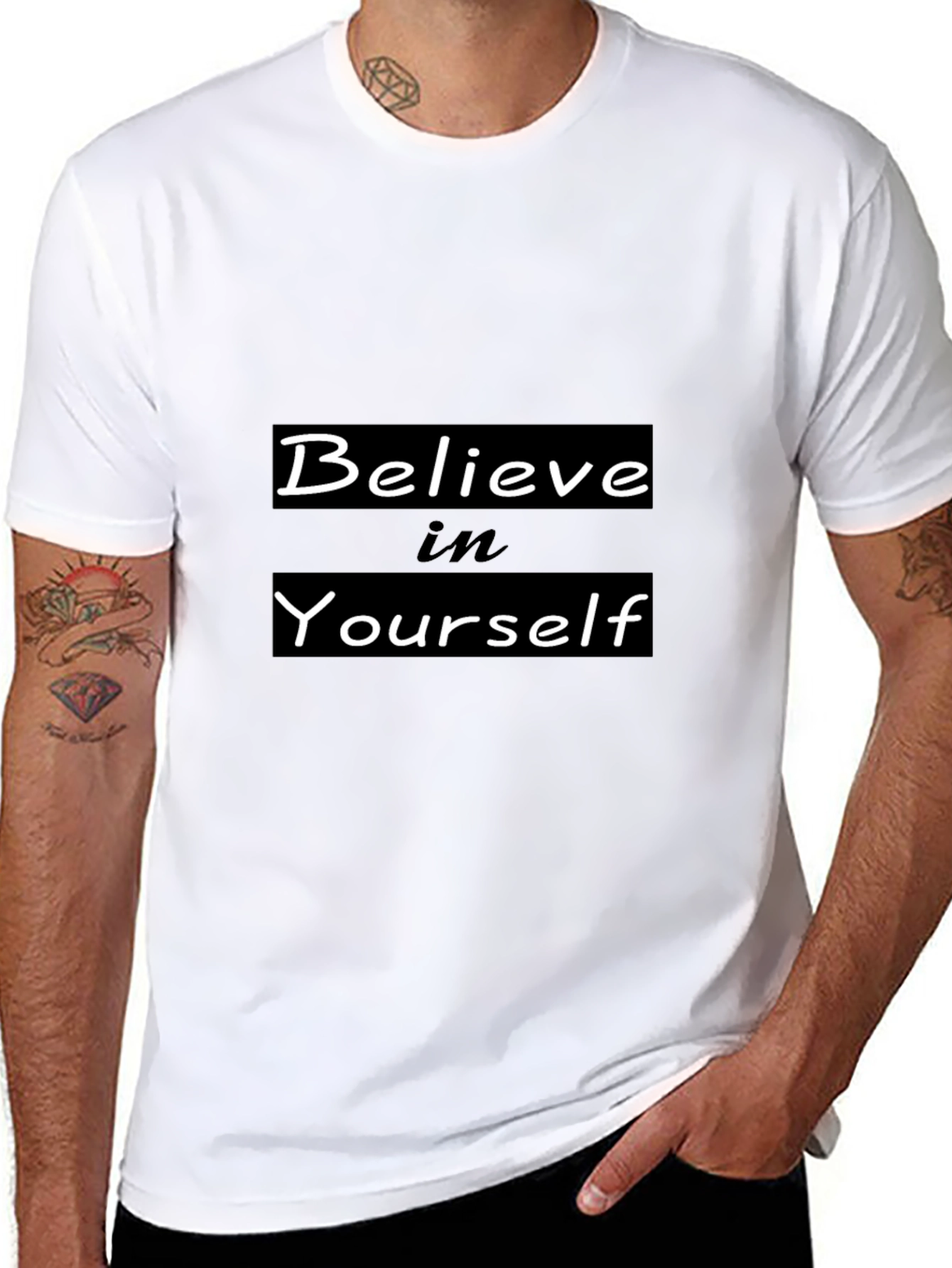 Believe in Yourself Black Tee