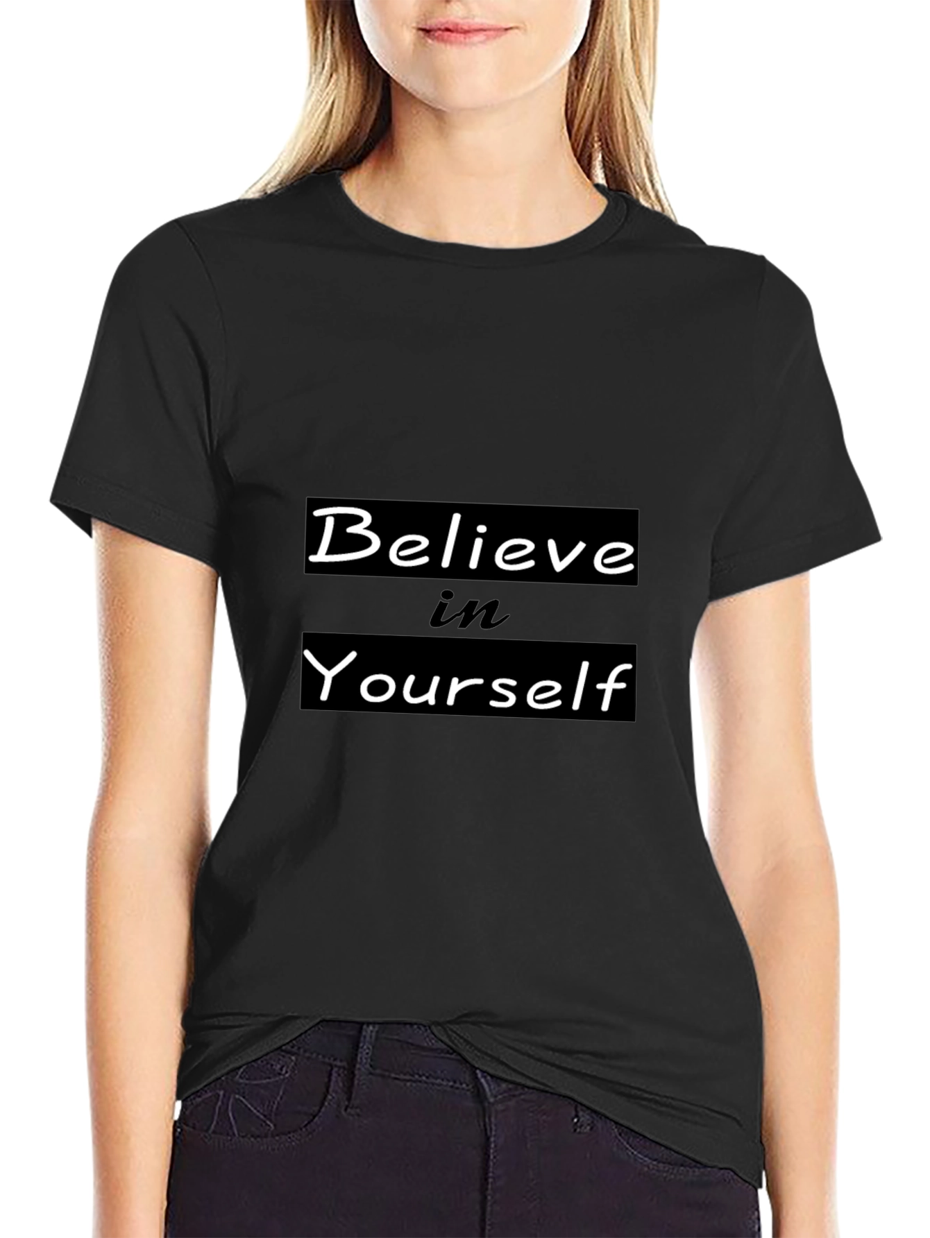 Believe in Yourself Black Tee