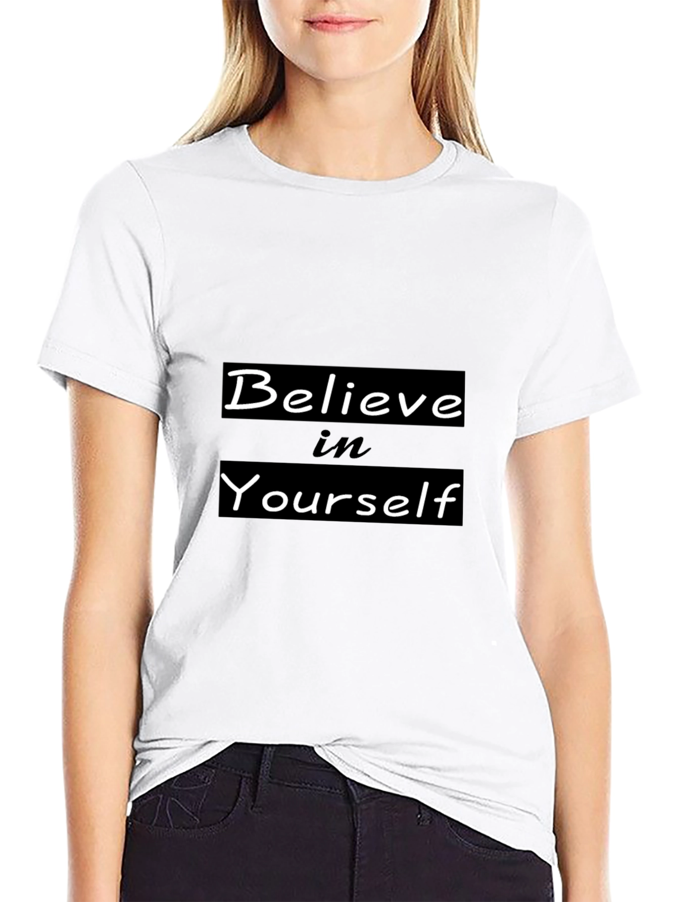 Believe in Yourself Black Tee
