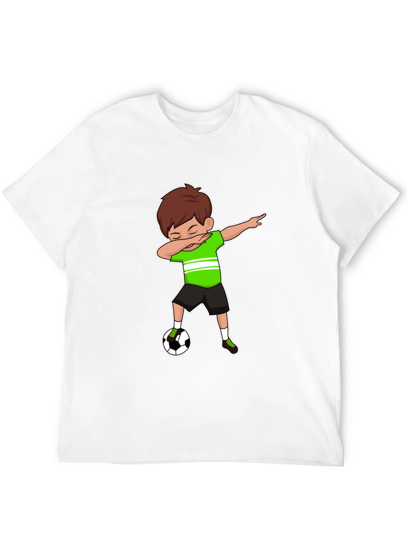 Dabbing Soccer Boy Graphic Tee - Stylish & Fun!