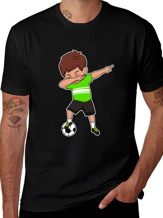 Dabbing Soccer Boy Graphic Tee - Stylish & Fun!