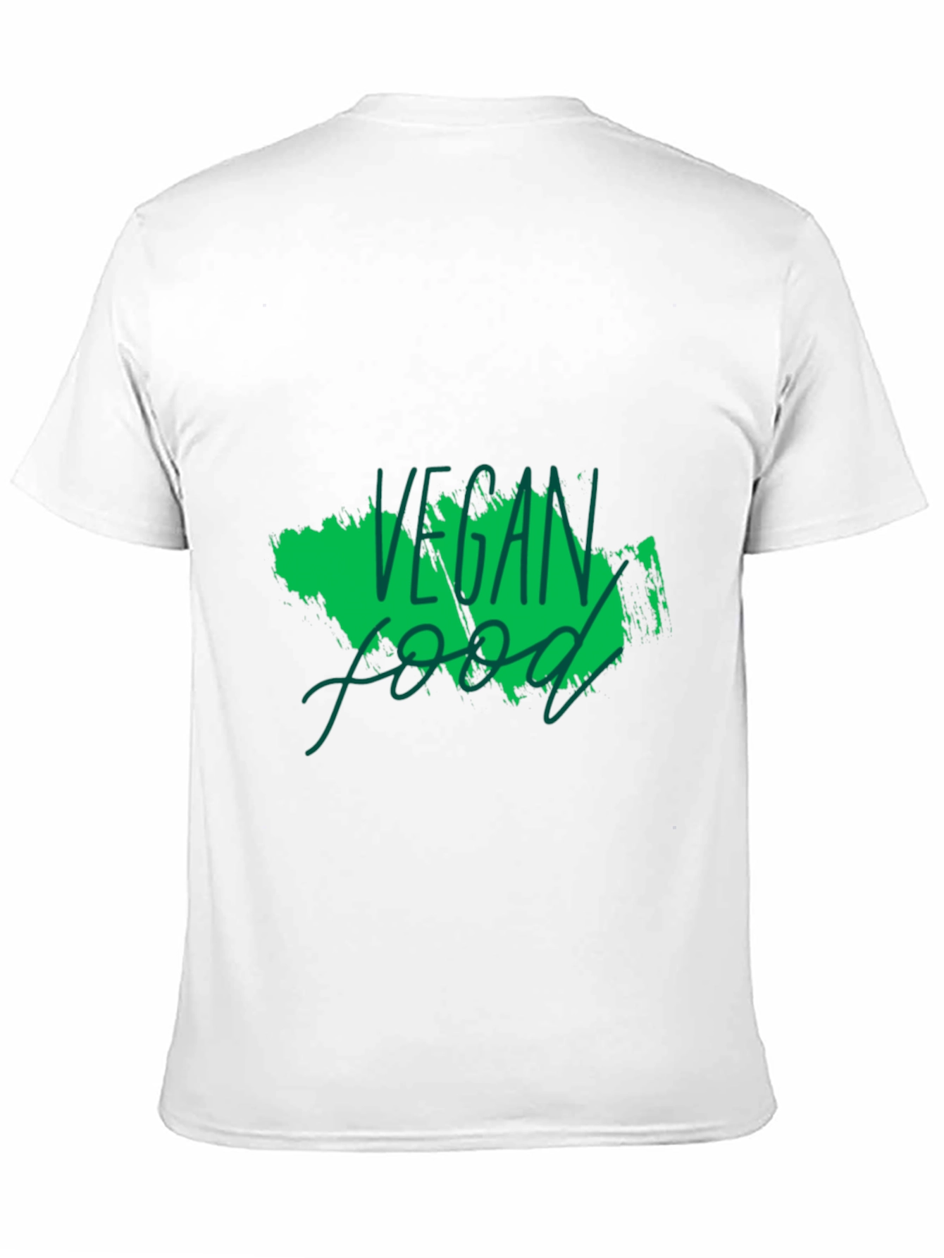 Vegan Food Graphic Black T-Shirt