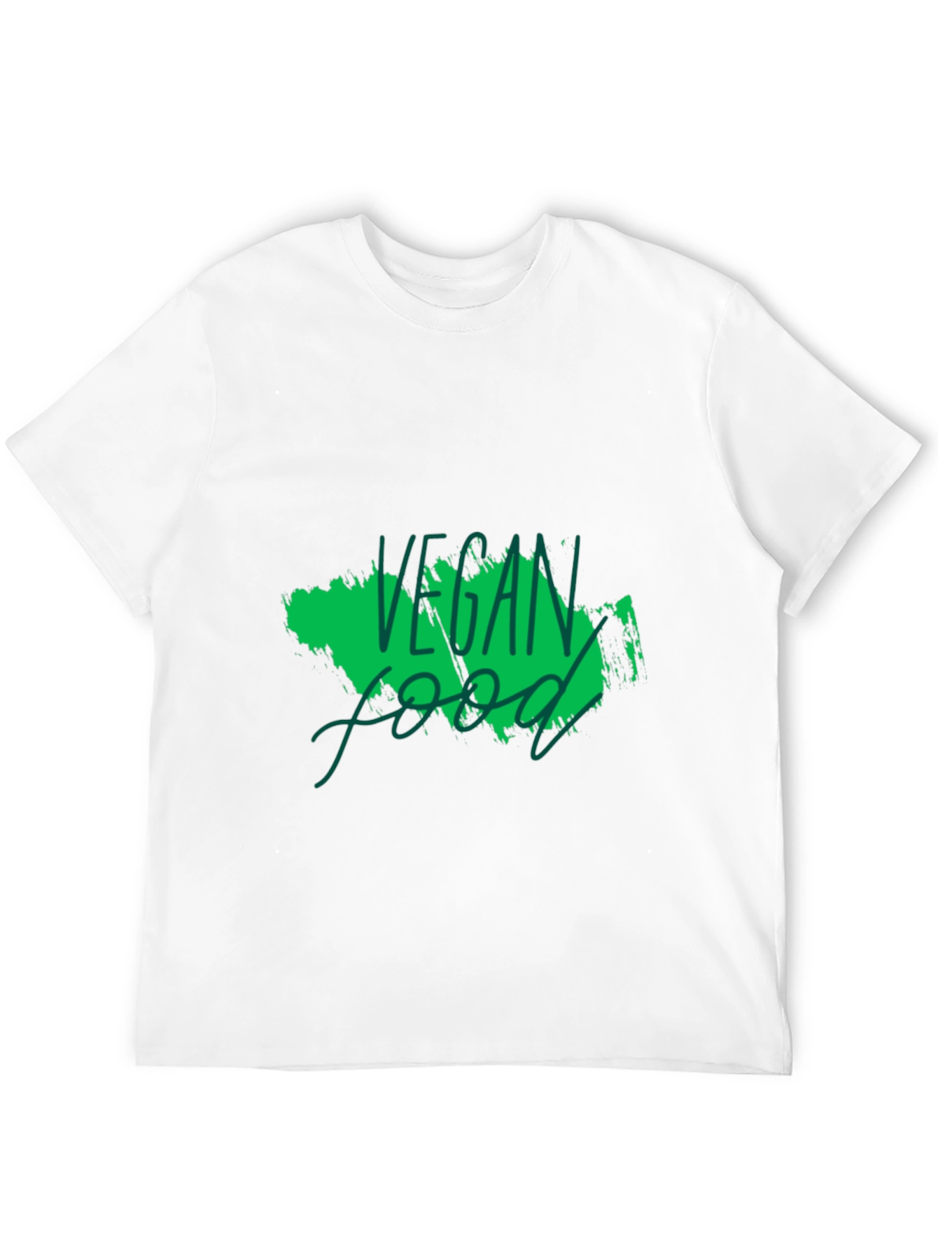 Vegan Food Graphic Black T-Shirt