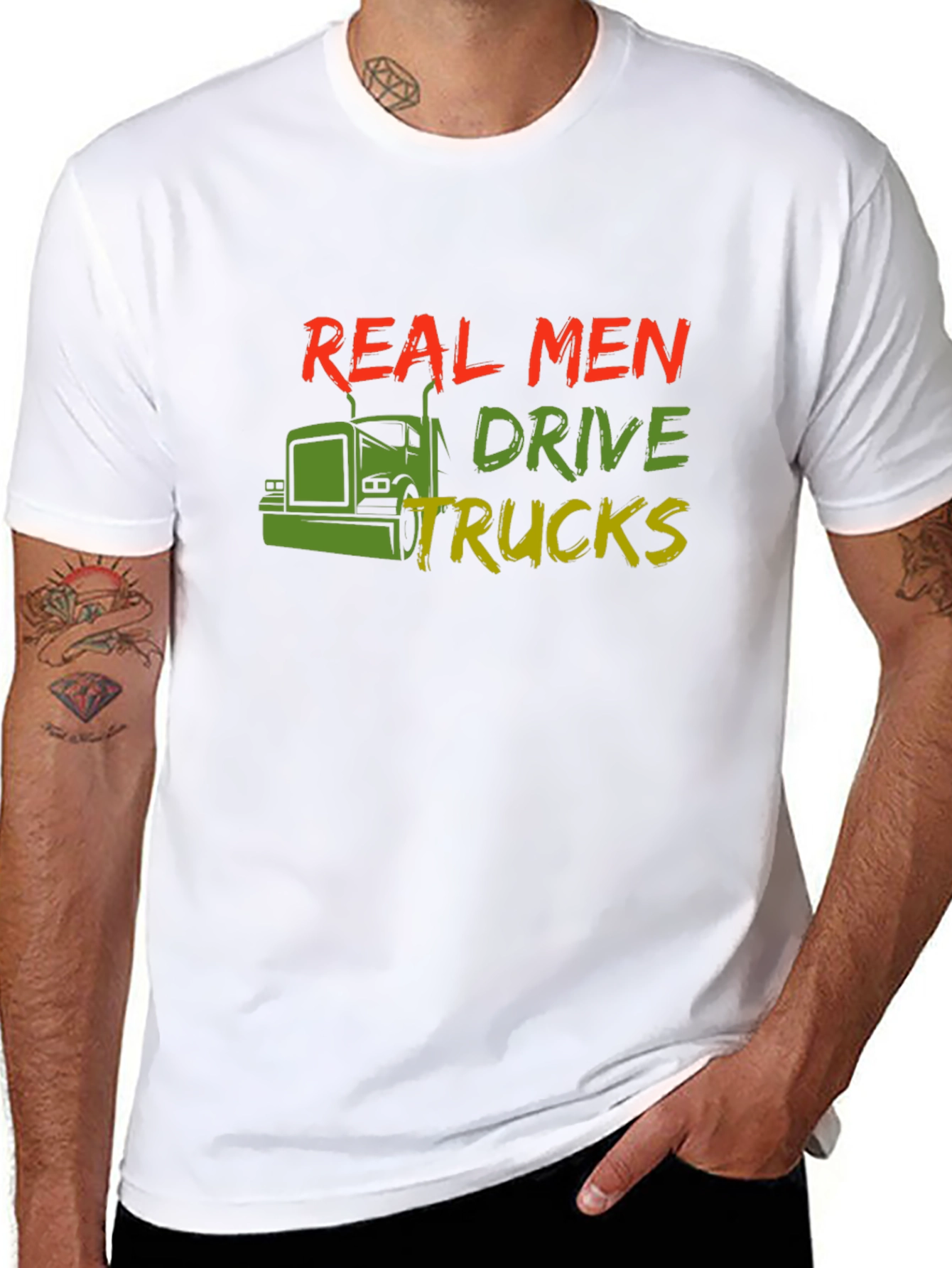 Real Men Drive Trucks T-Shirt