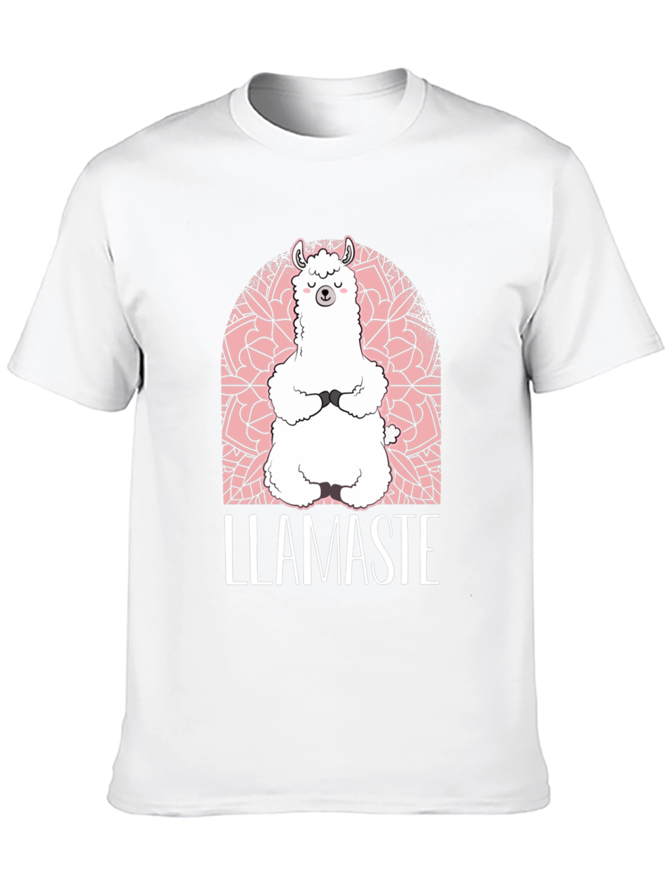Llamaste Yoga T-Shirt - Meditating Llama