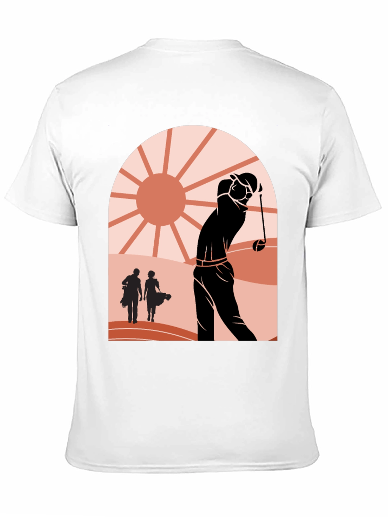 Retro Golf Scene Graphic Tee