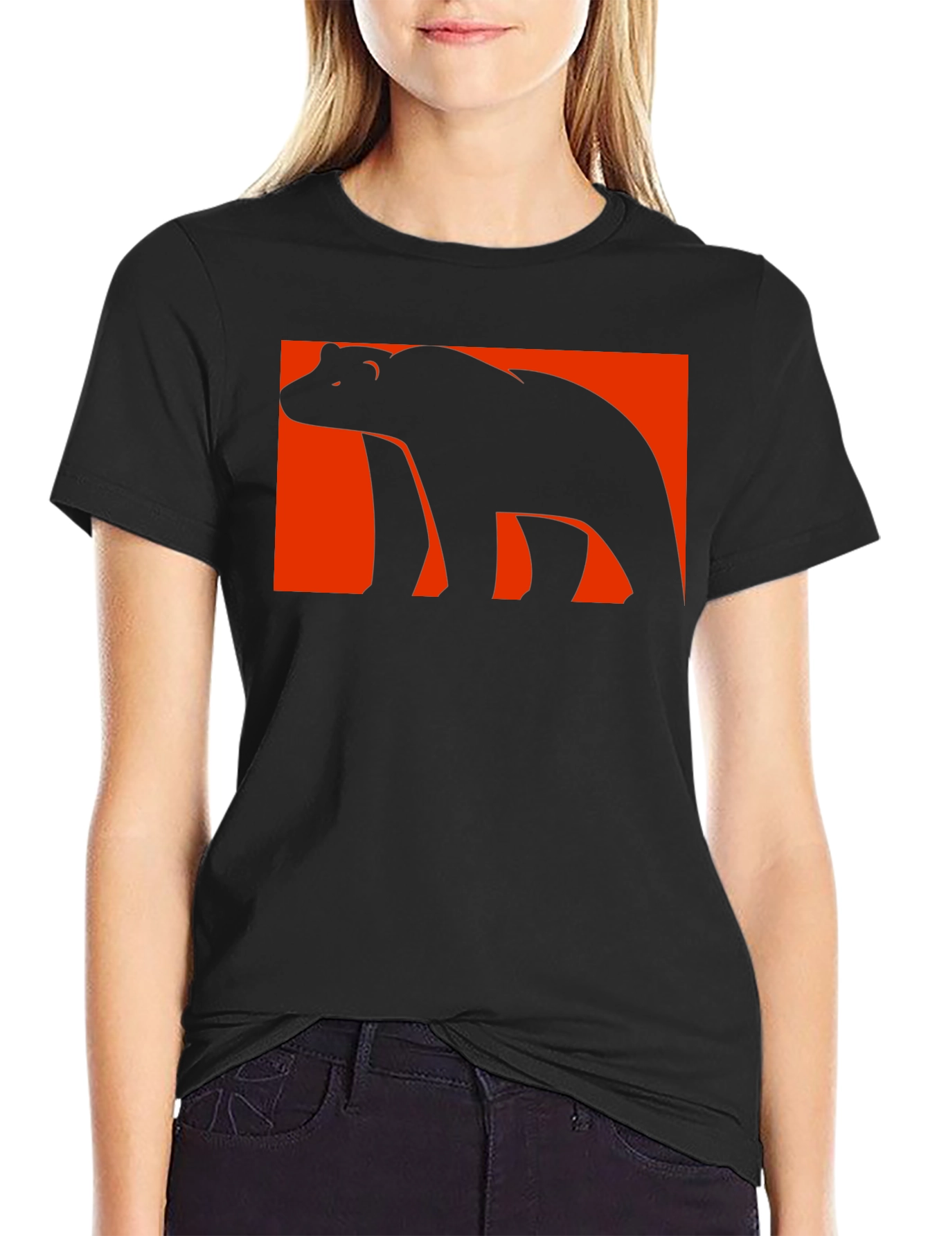 Bear Graphic Tee - Black T-Shirt