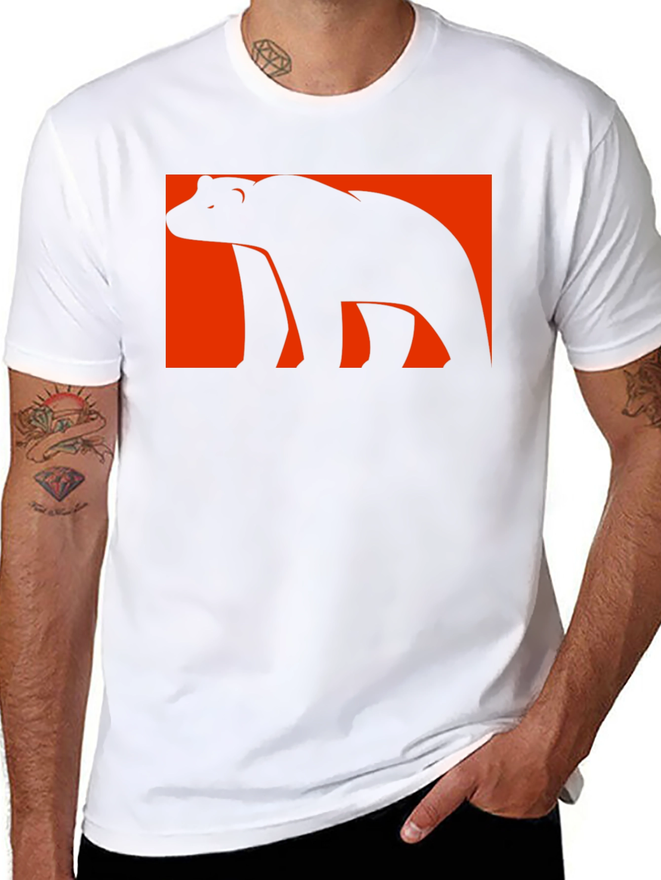 Bear Graphic Tee - Black T-Shirt
