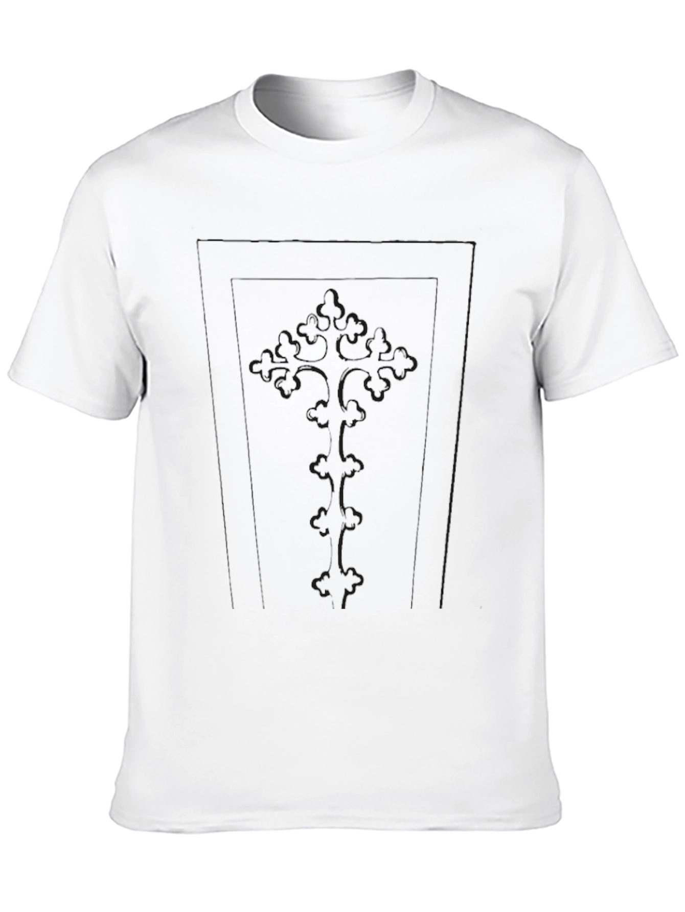 Mens Solid Black Casual T-Shirt