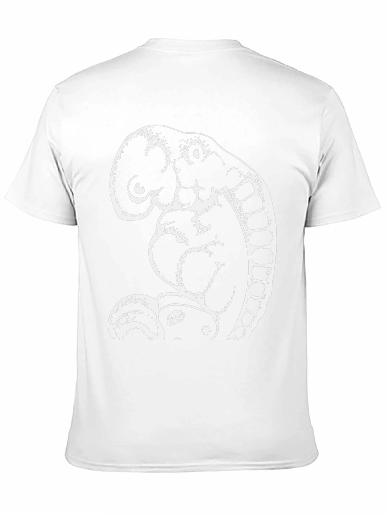 Abstract Elephant Graphic Tee - Black Cotton Shirt