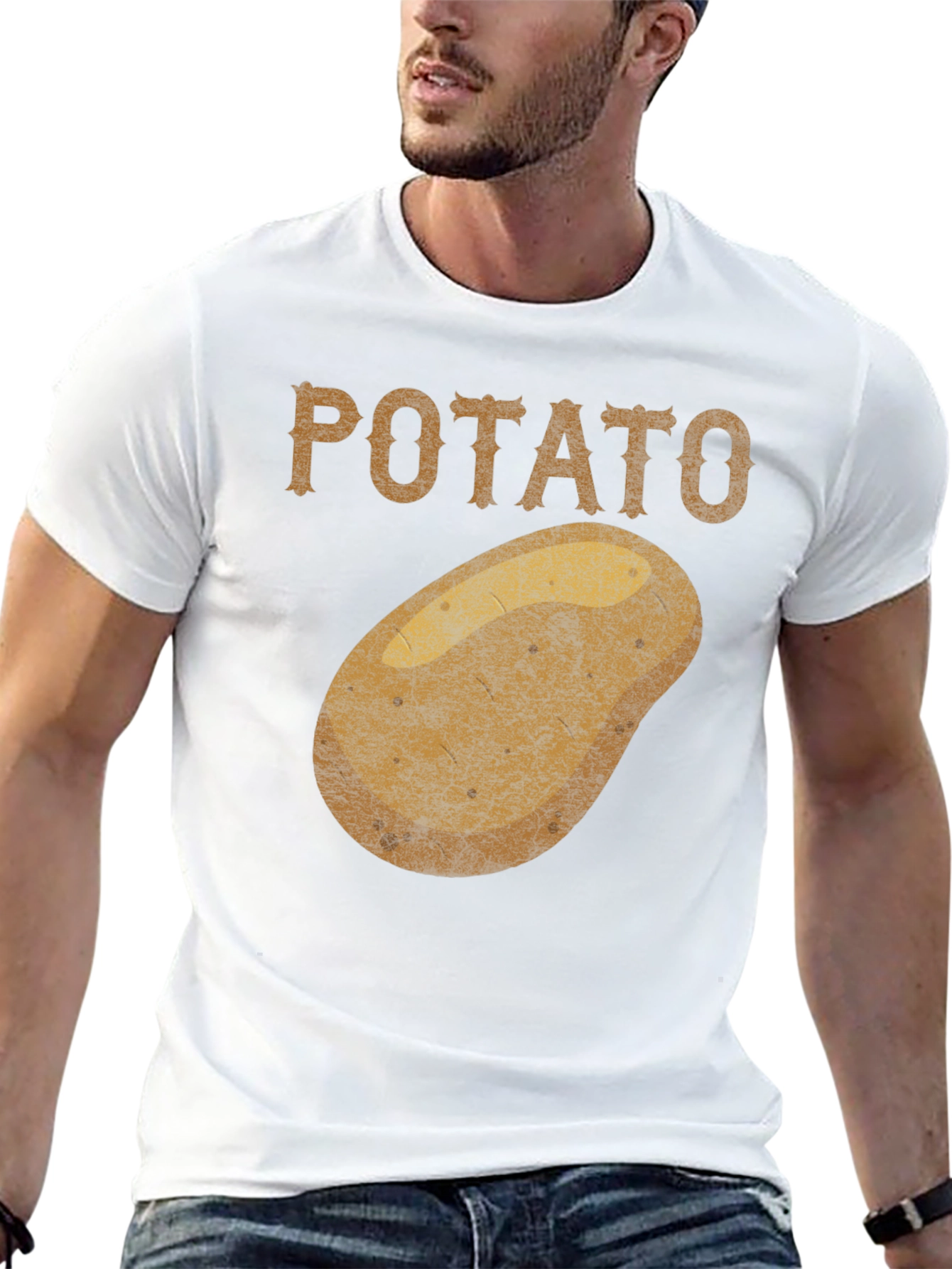 Potato Graphic T-Shirt Funny Novelty Tee
