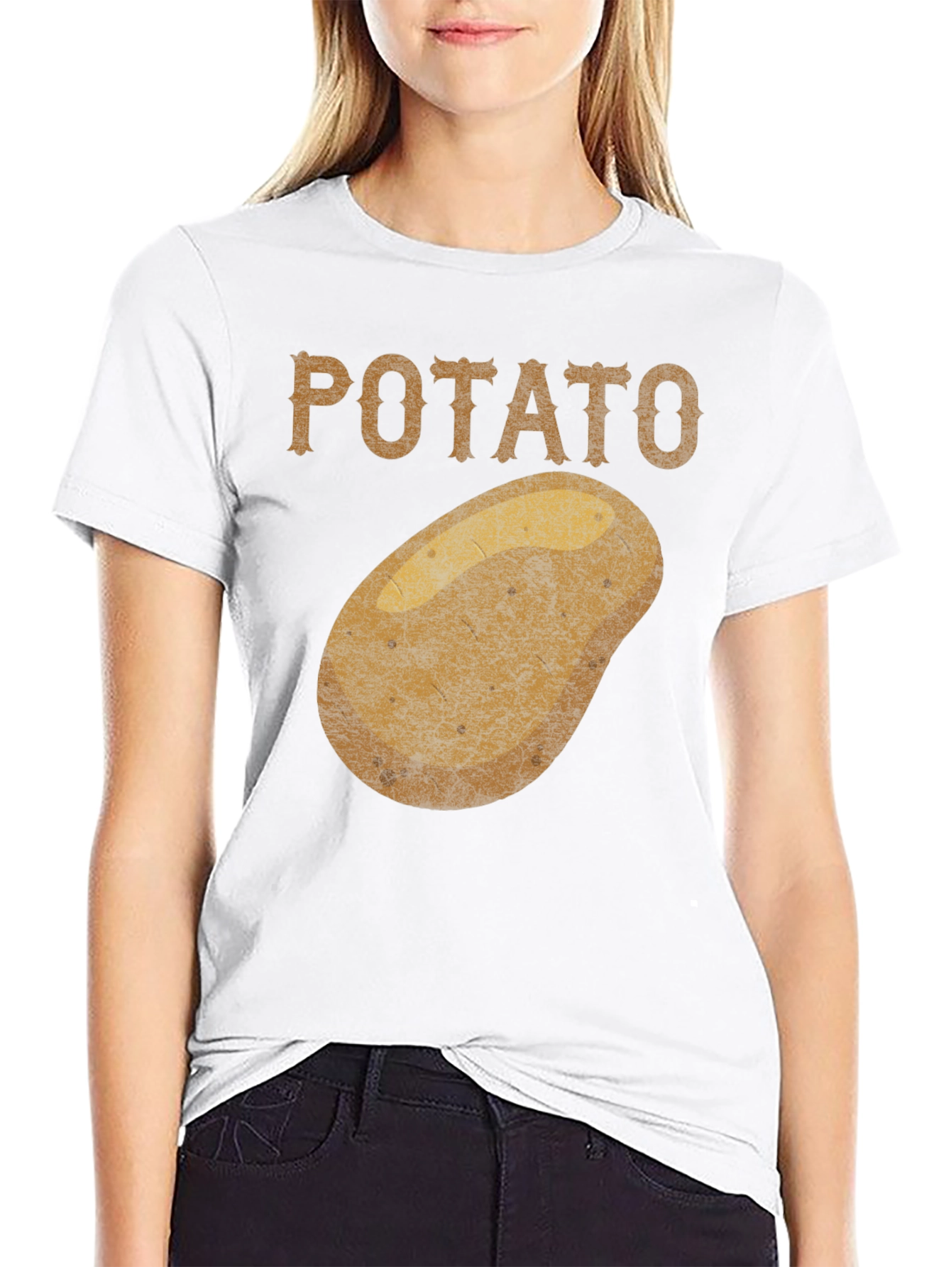 Potato Graphic T-Shirt Funny Novelty Tee