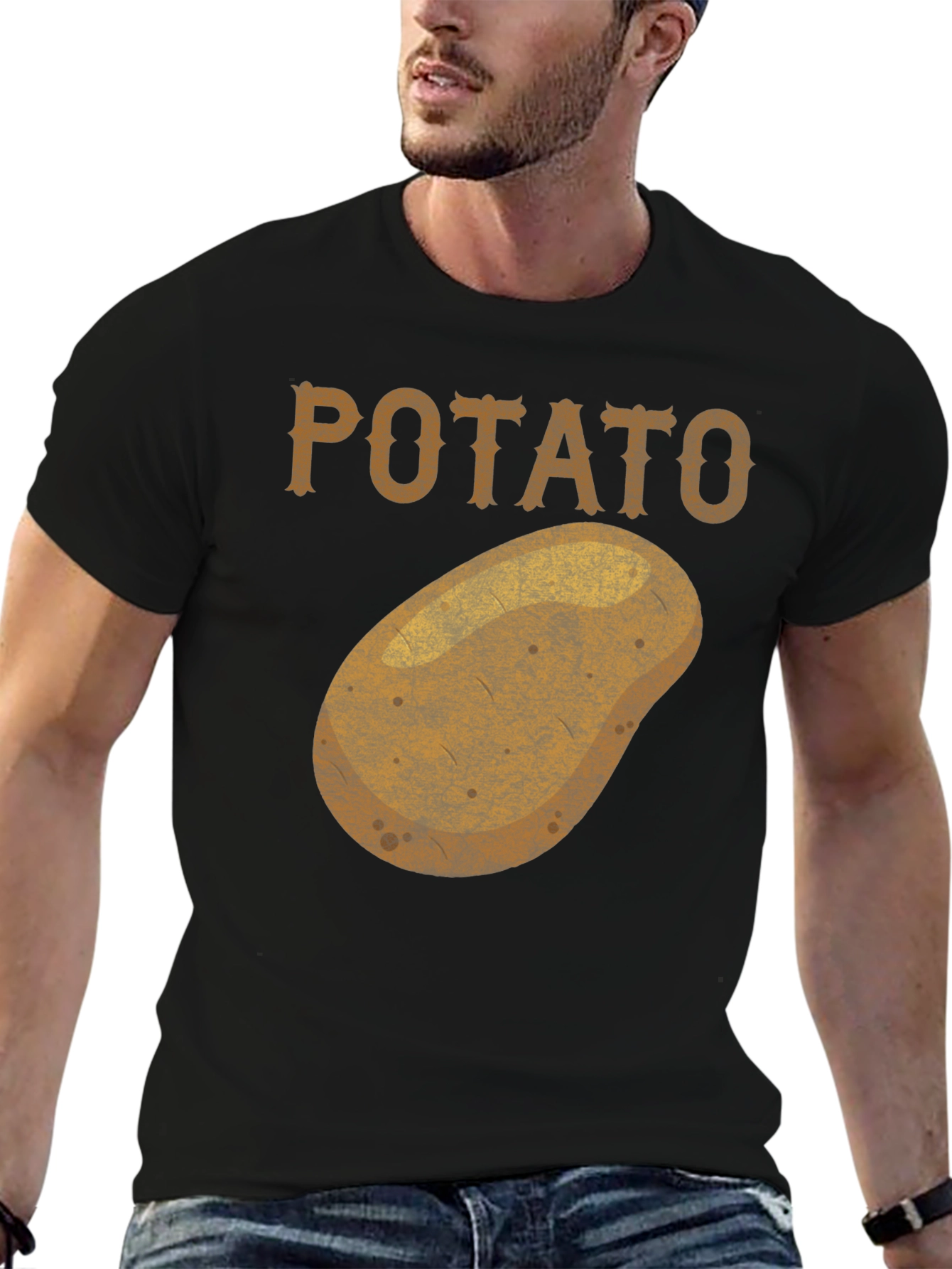 Potato Graphic T-Shirt Funny Novelty Tee