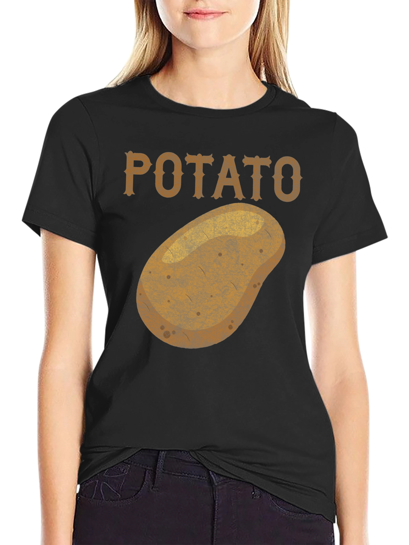 Potato Graphic T-Shirt Funny Novelty Tee