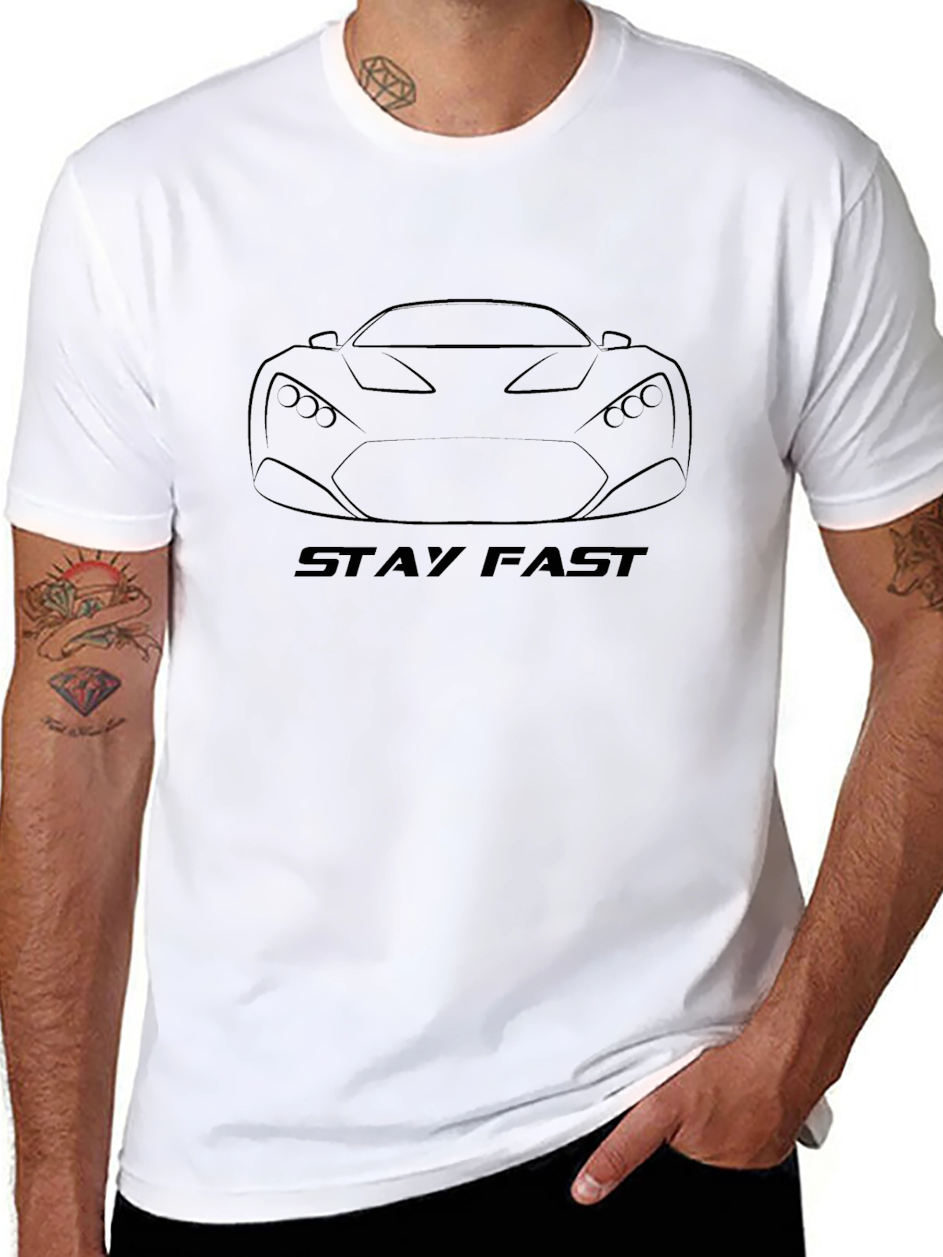 Stay Fast Graphic T-Shirt - Black