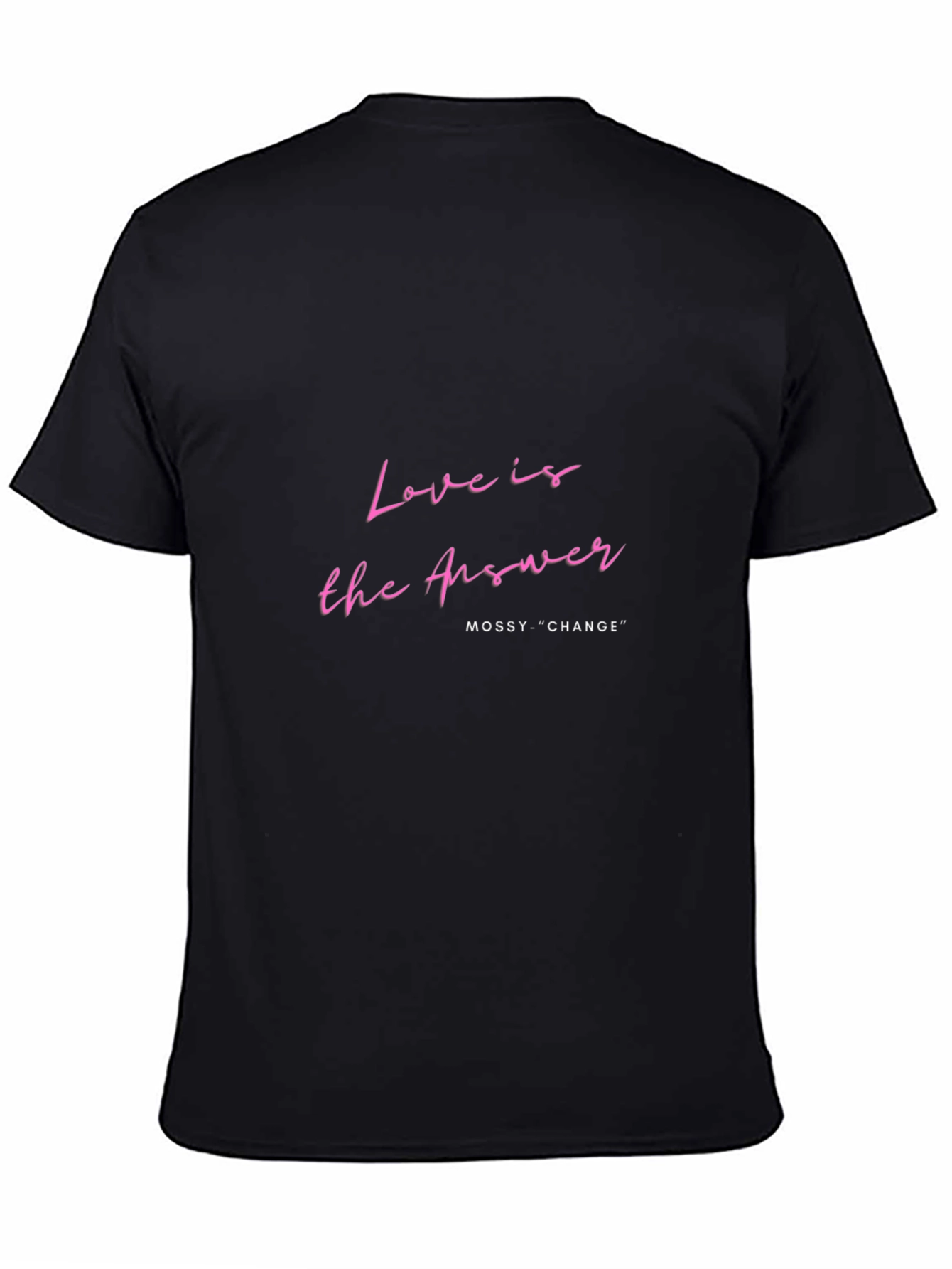 Love is the Answer Black Graphic T-Shirt