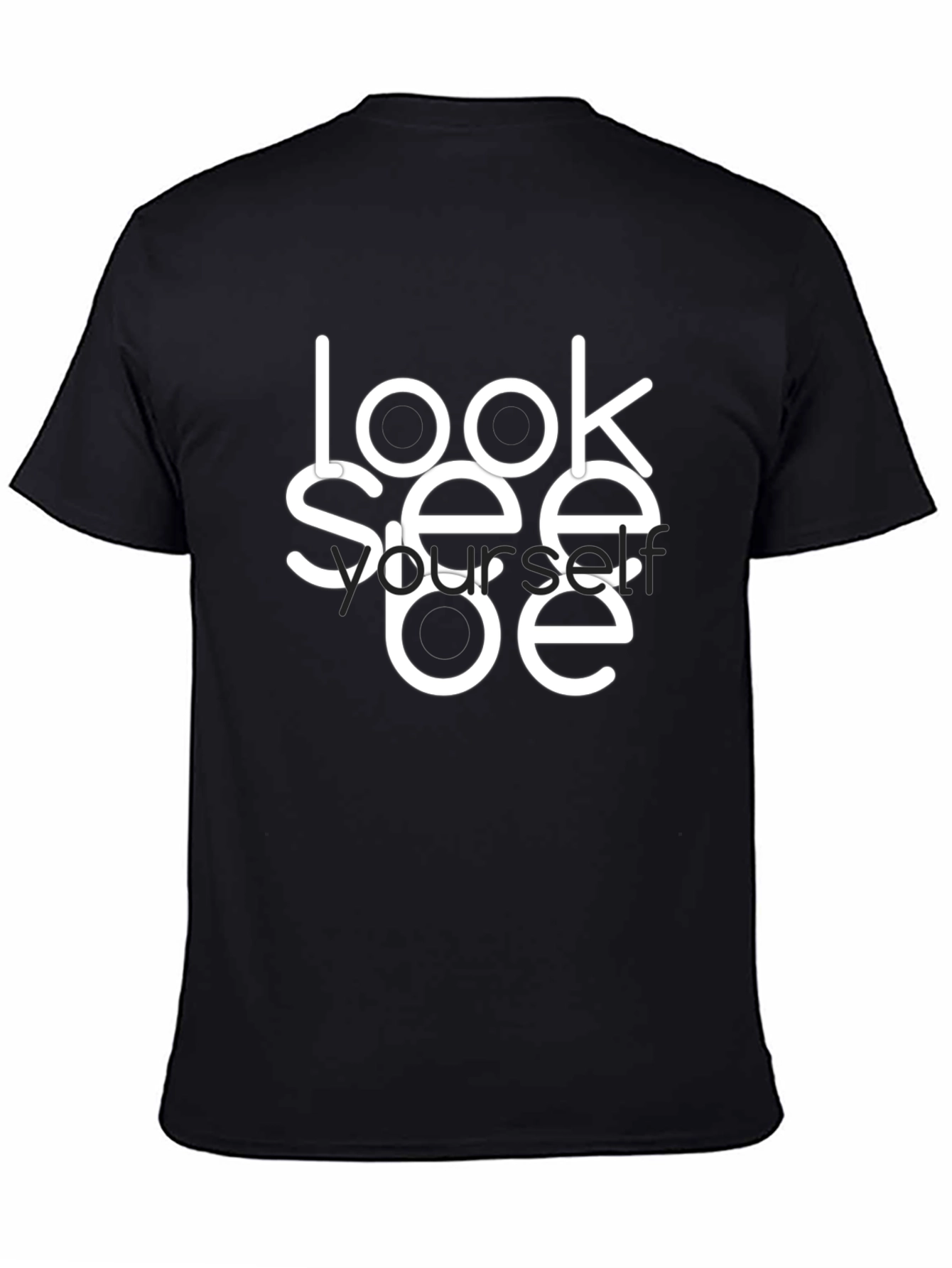 Look See Yourself Black Graphic Tee