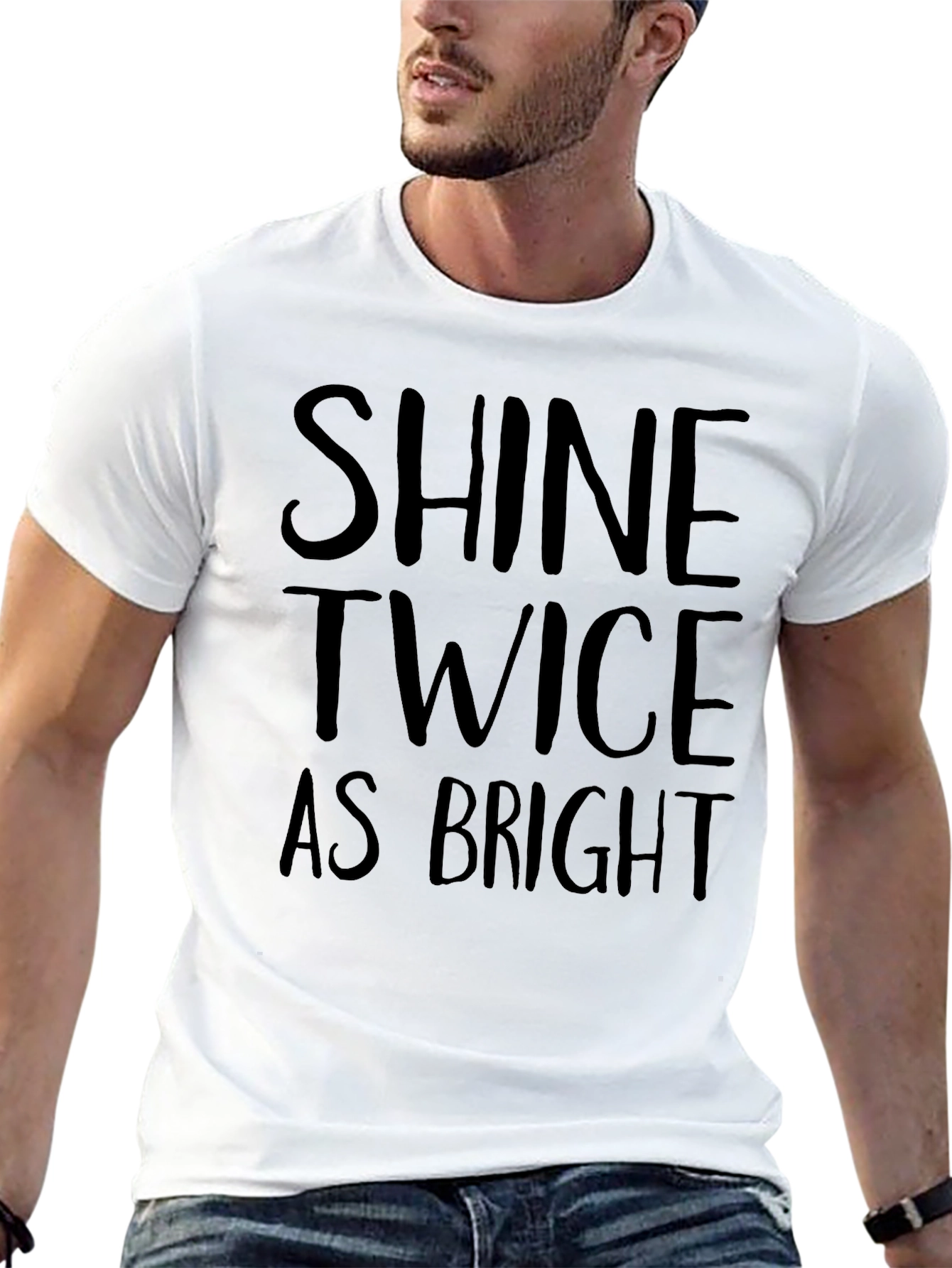 Shine Twice As Bright Graphic Tee - Black