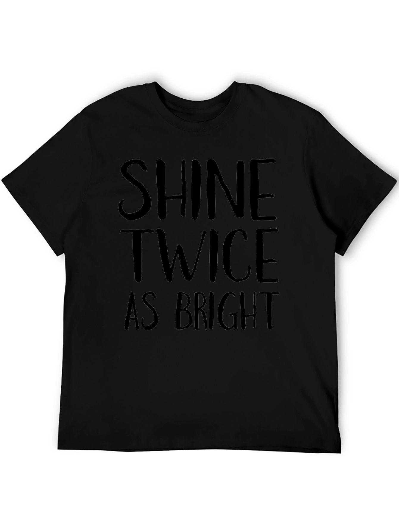 Shine Twice As Bright Graphic Tee - Black