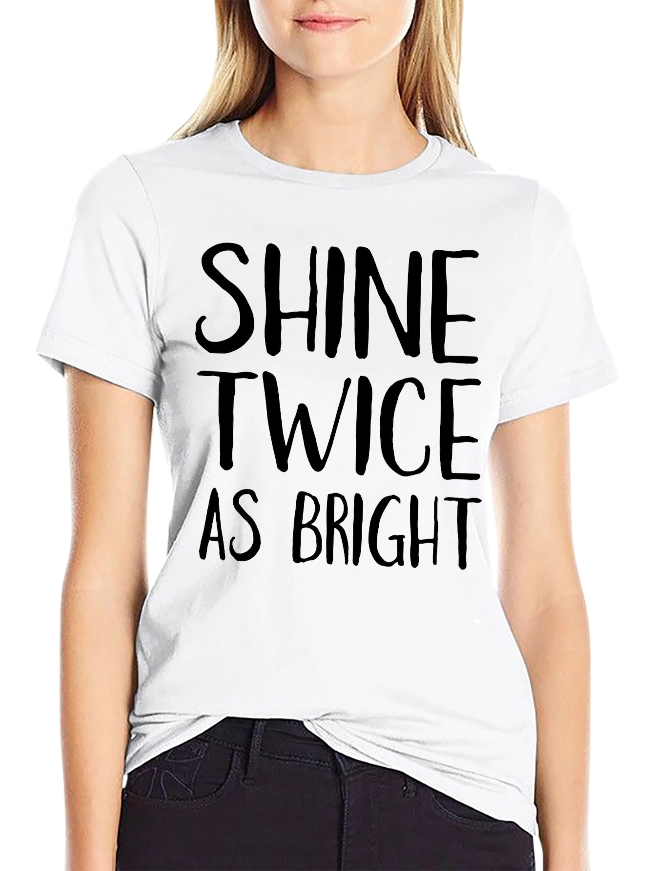 Shine Twice As Bright Graphic Tee - Black