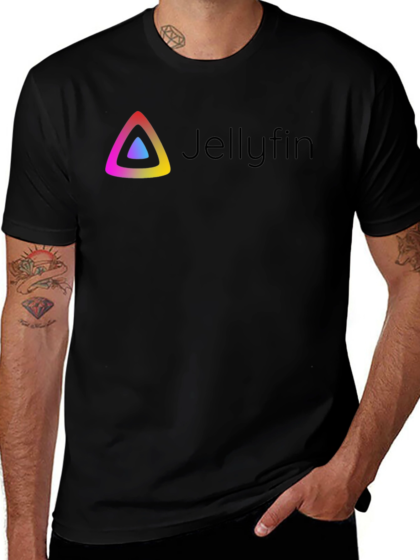 Jellyfin Logo Black T-Shirt