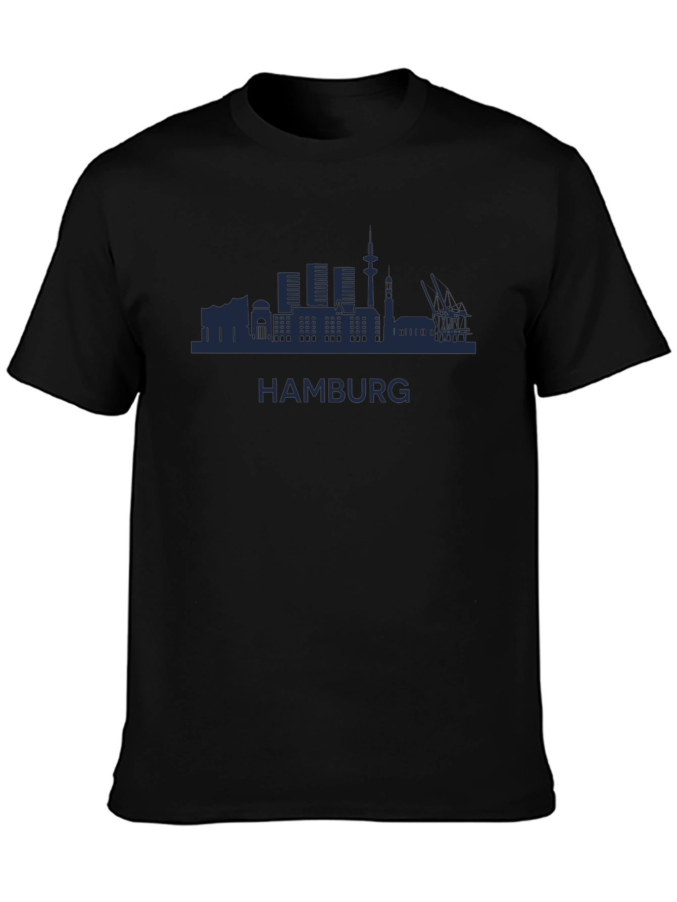 Hamburg Skyline Graphic Tee - City Pride T-Shirt