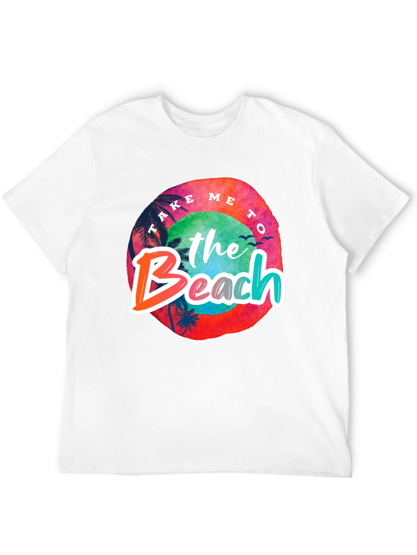 Take Me To the Beach Black Graphic Tee