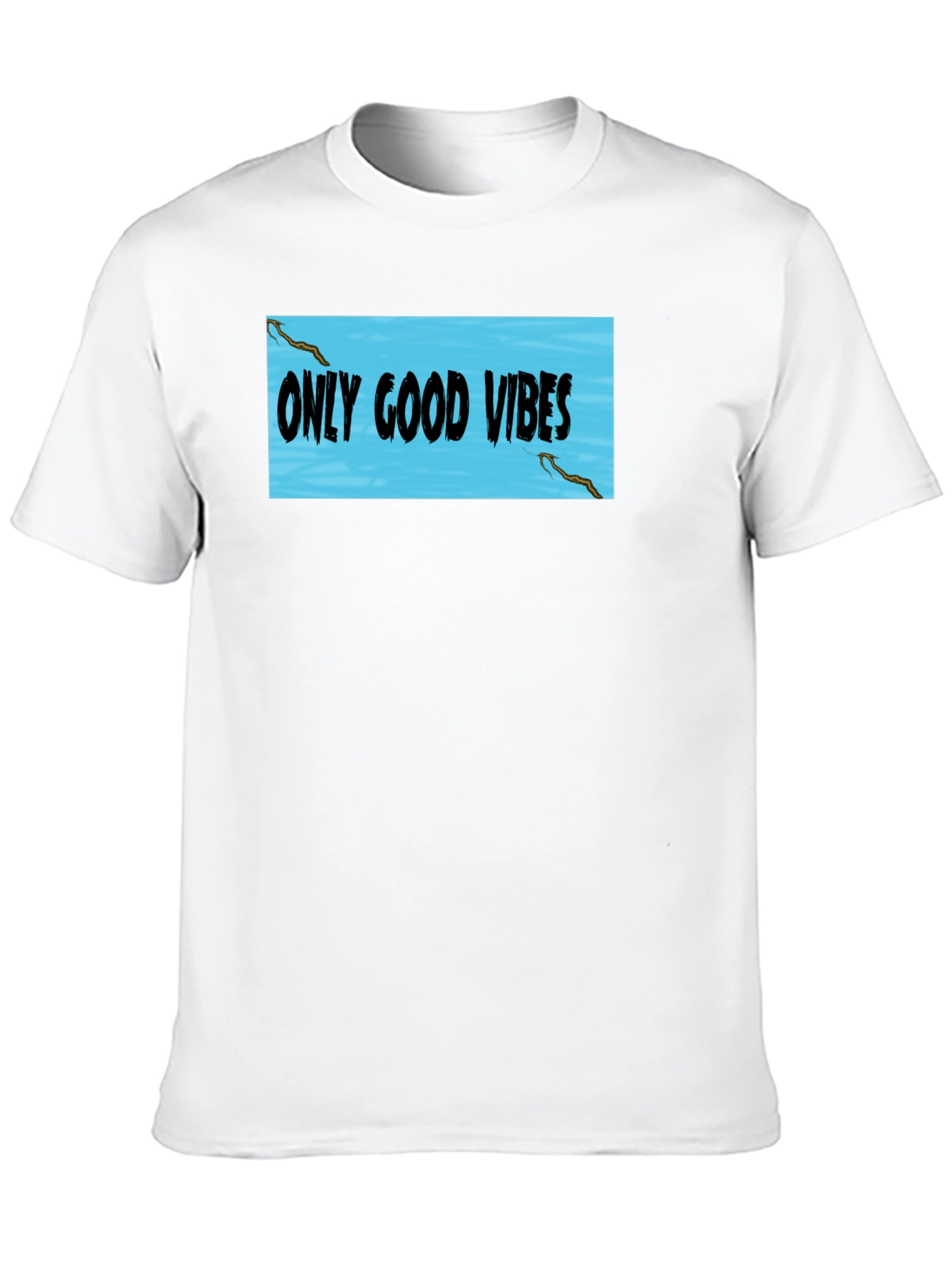 Only Good Vibes Black Graphic T-Shirt