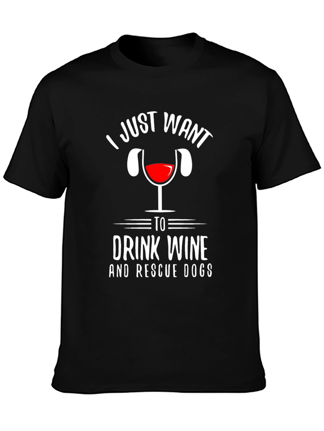 Drink Wine & Rescue Dogs Graphic Tee