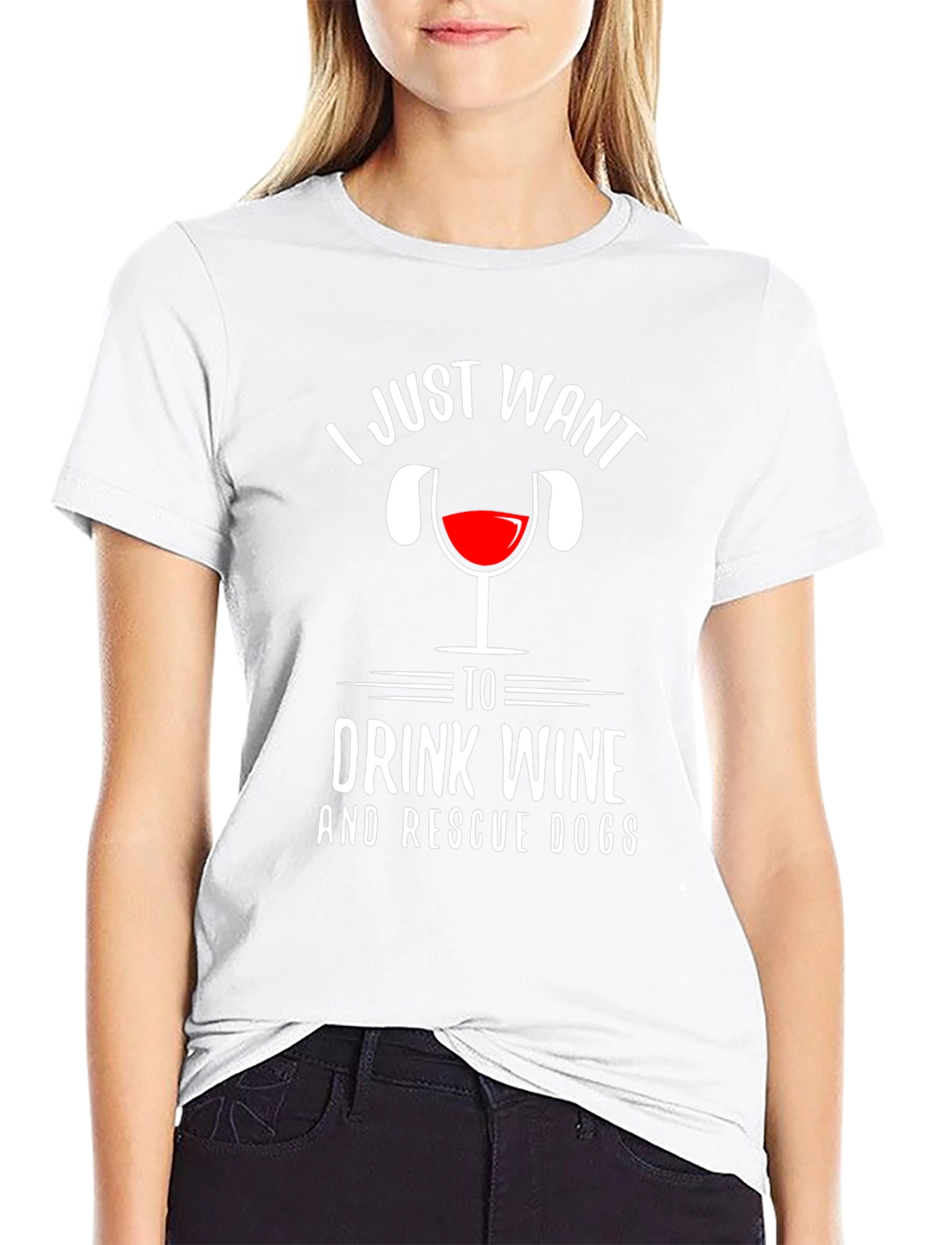 Drink Wine & Rescue Dogs Graphic Tee