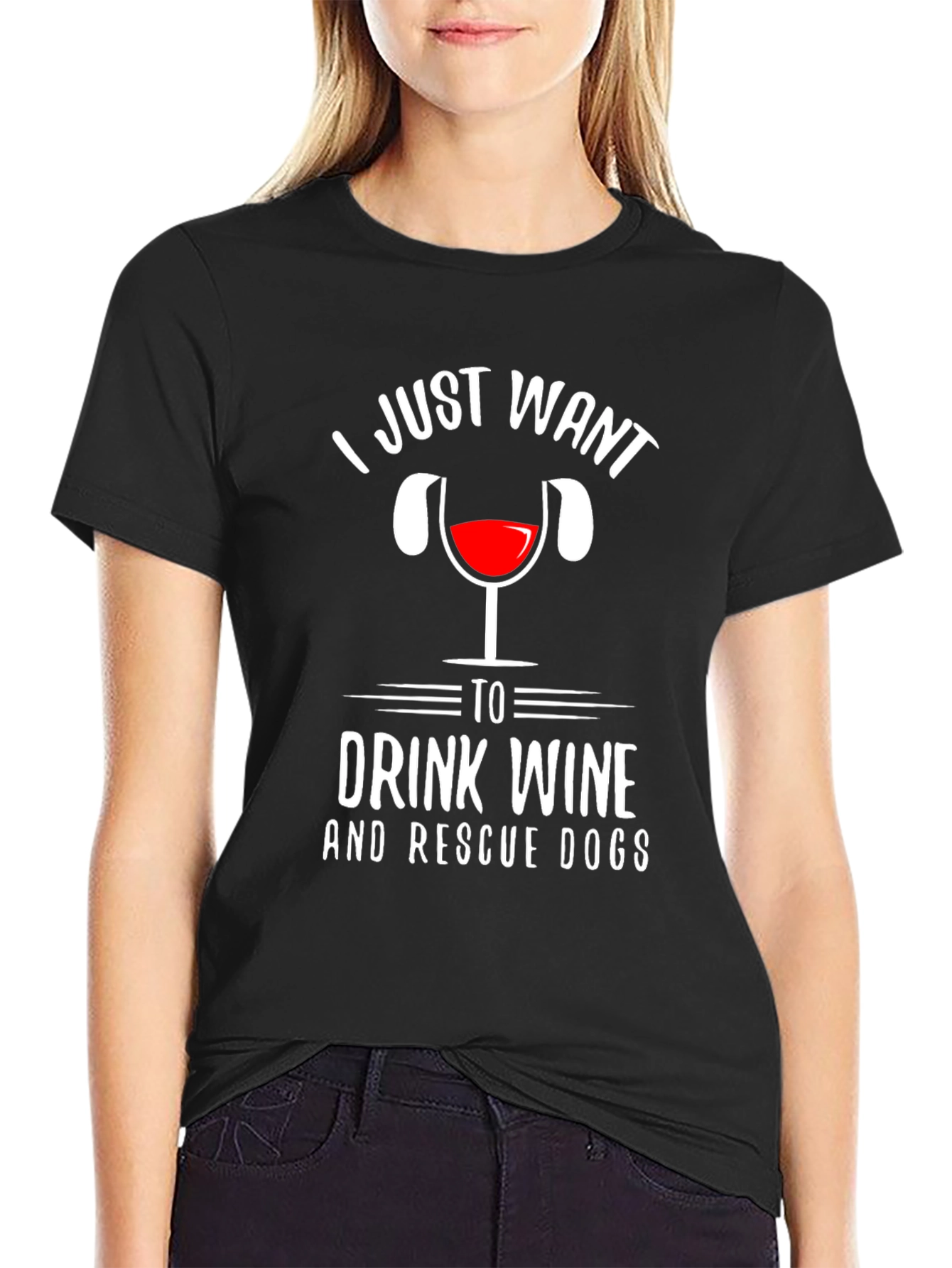Drink Wine & Rescue Dogs Graphic Tee