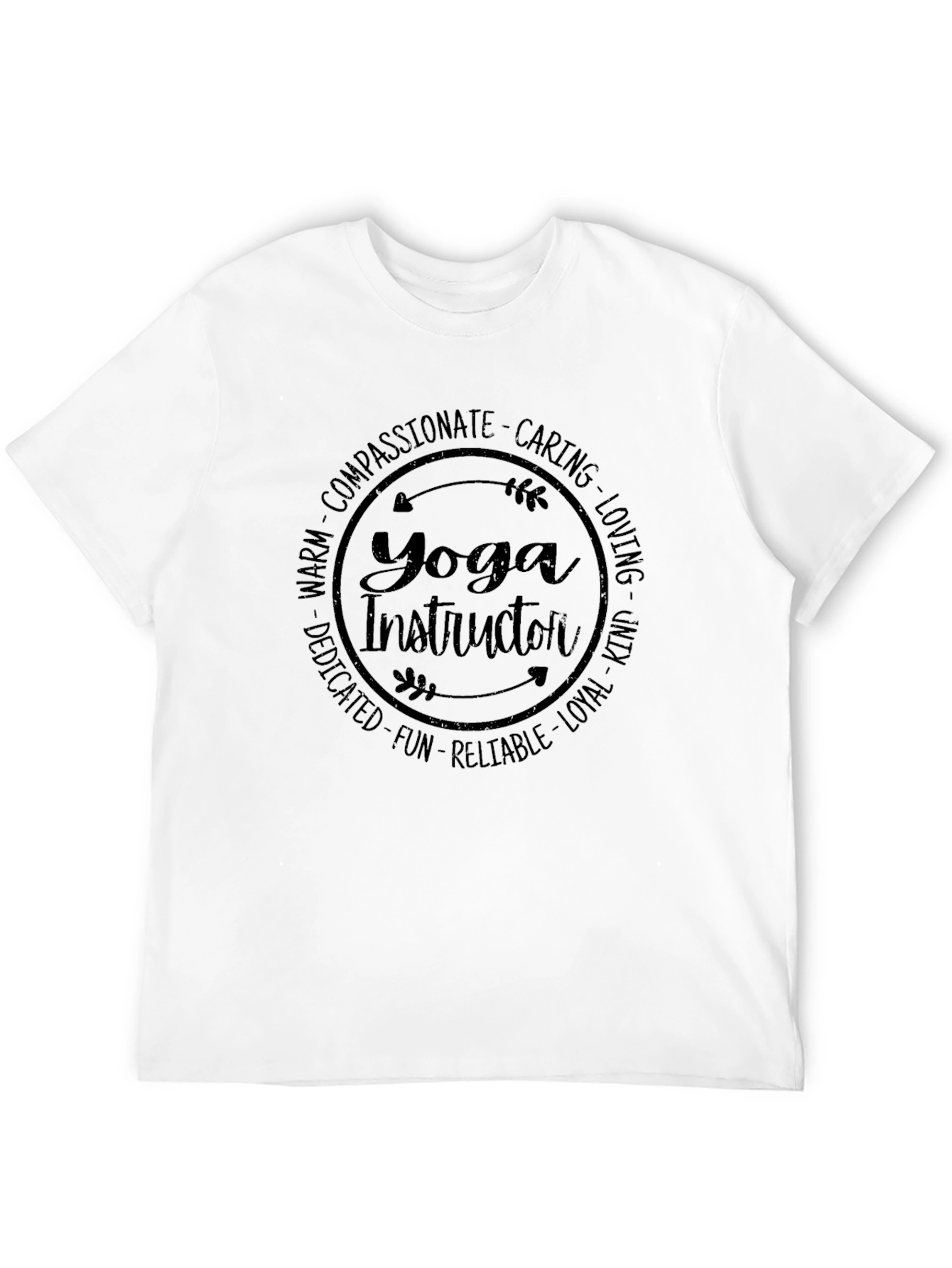 Yoga Instructor Tee - Compassionate Caring Loving