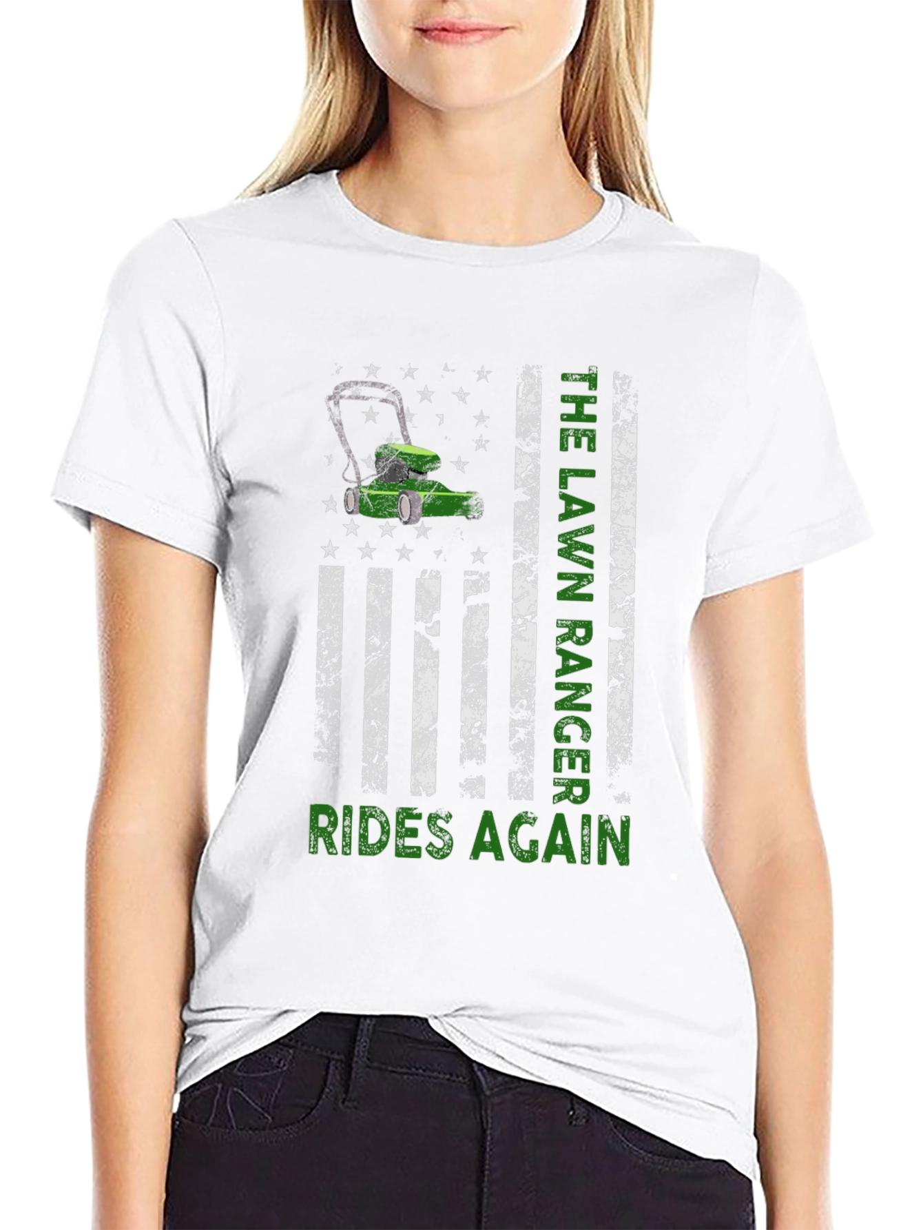 Lawn Ranger Rides Again Graphic T-Shirt