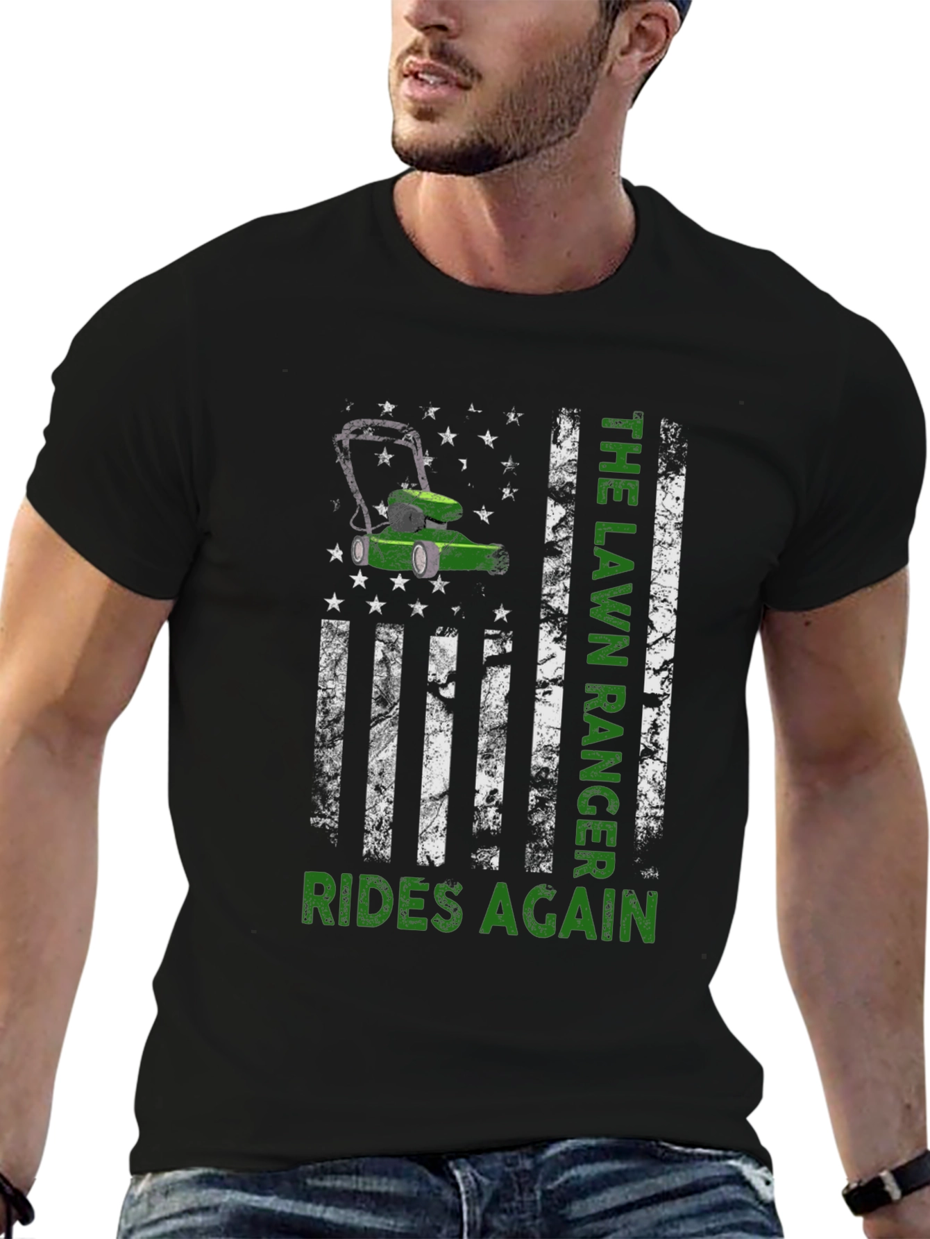 Lawn Ranger Rides Again Graphic T-Shirt