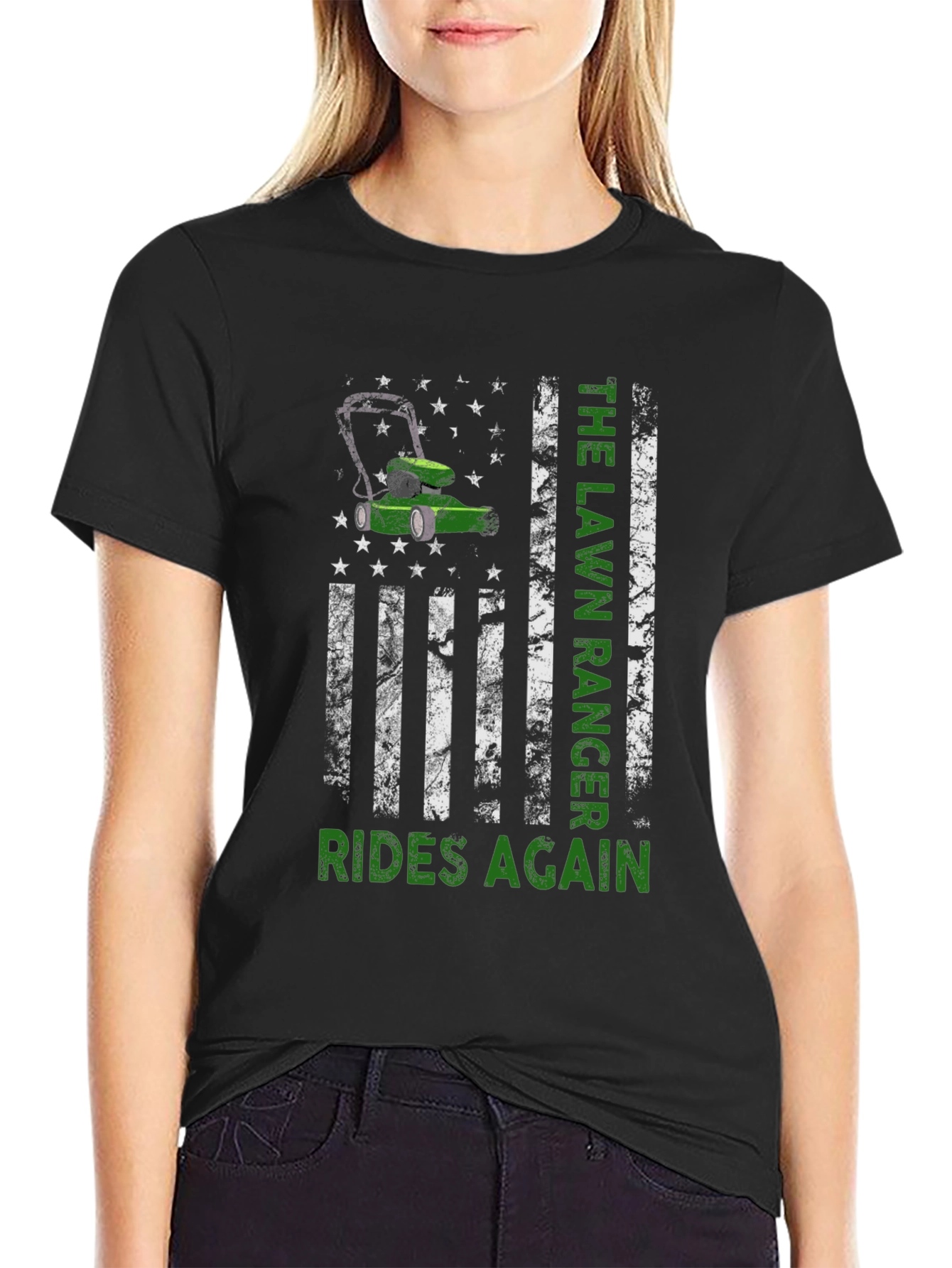 Lawn Ranger Rides Again Graphic T-Shirt